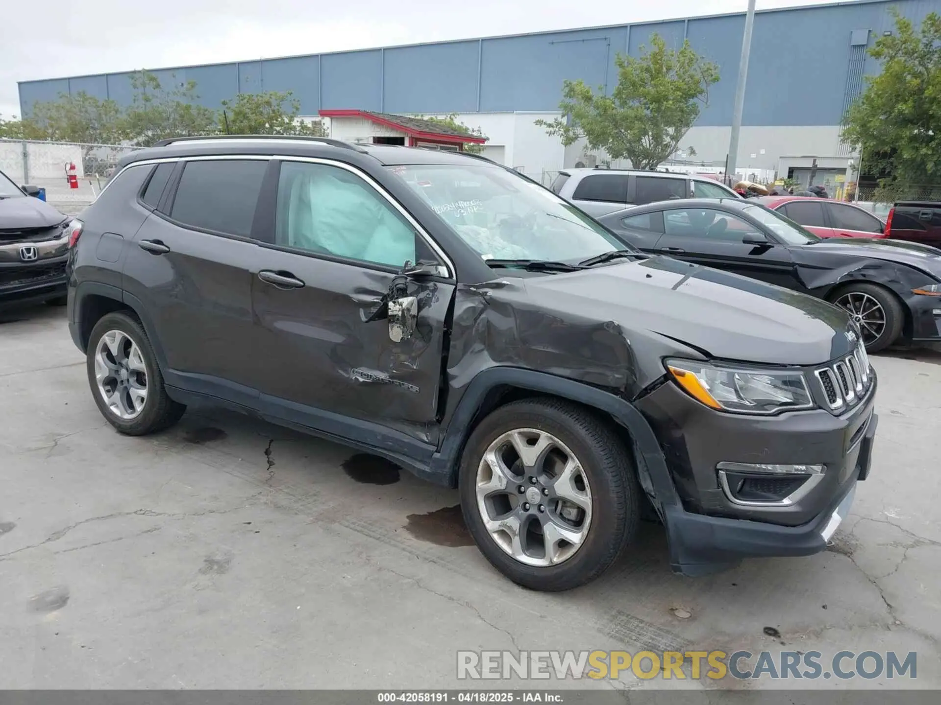 1 Photograph of a damaged car 3C4NJCCB0MT571336 JEEP COMPASS 2021