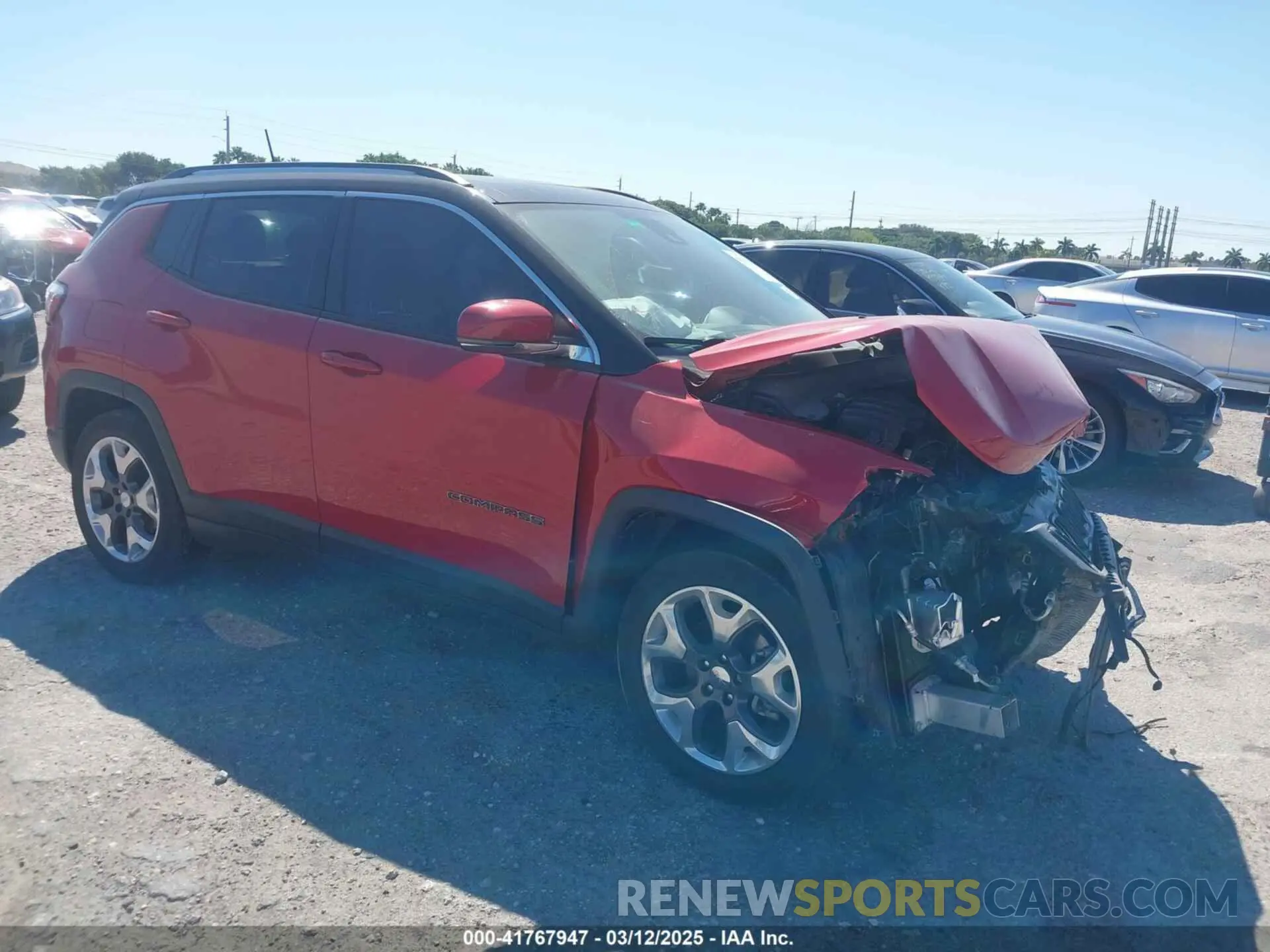 1 Photograph of a damaged car 3C4NJCCB0MT577265 JEEP COMPASS 2021