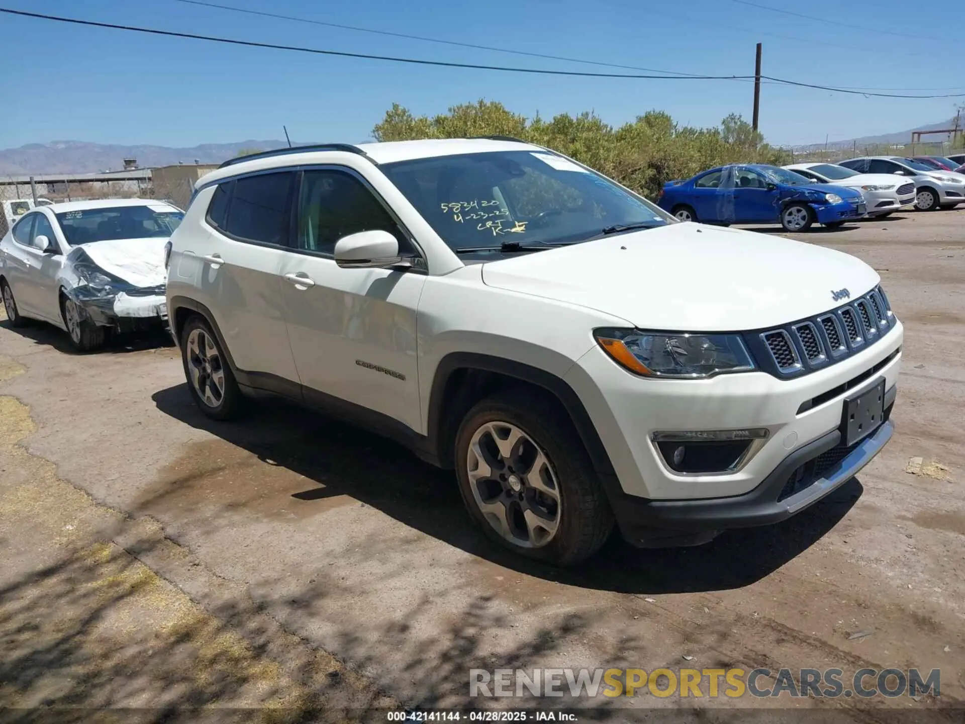 1 Photograph of a damaged car 3C4NJCCB1MT555775 JEEP COMPASS 2021