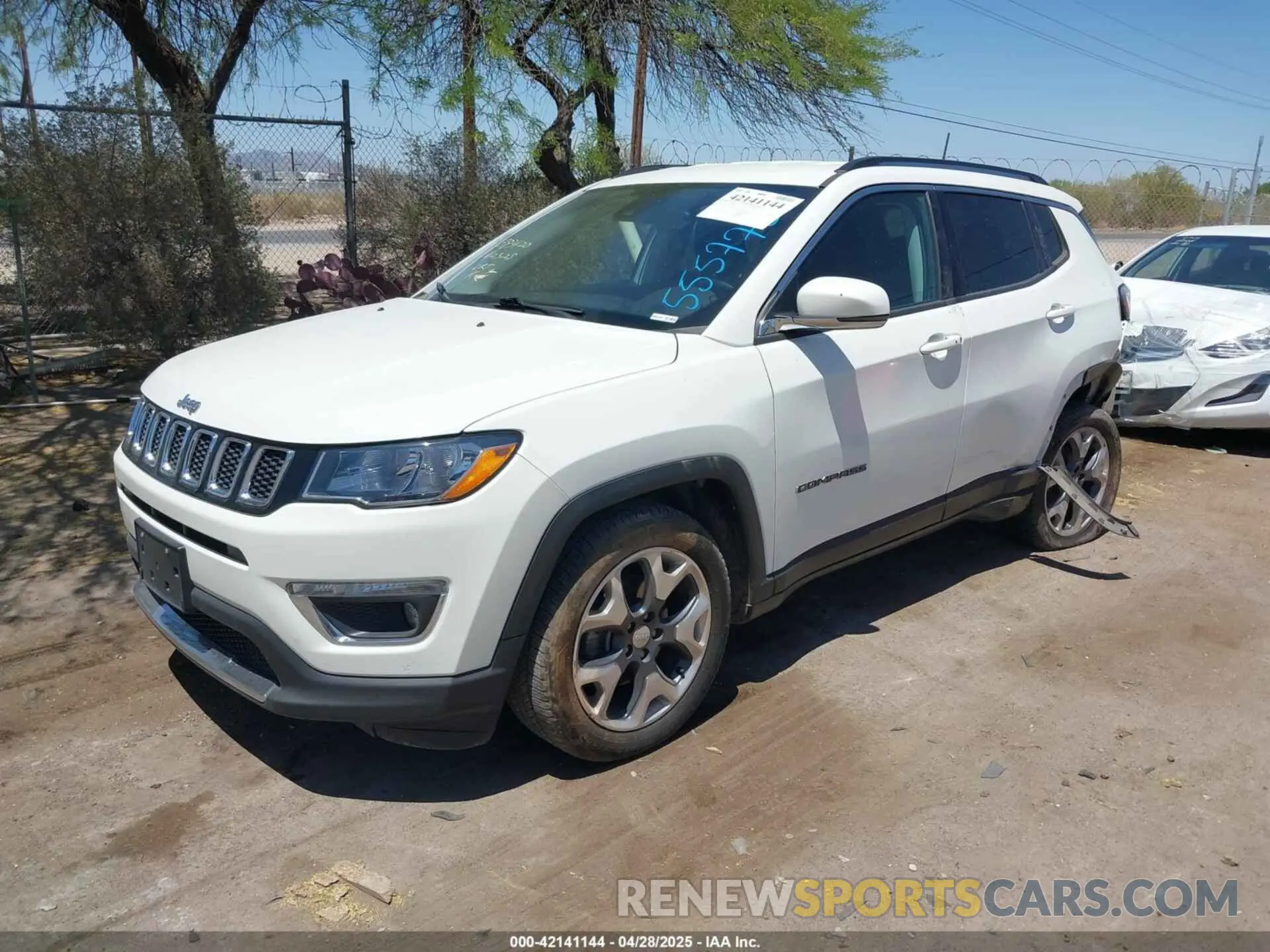 2 Photograph of a damaged car 3C4NJCCB1MT555775 JEEP COMPASS 2021