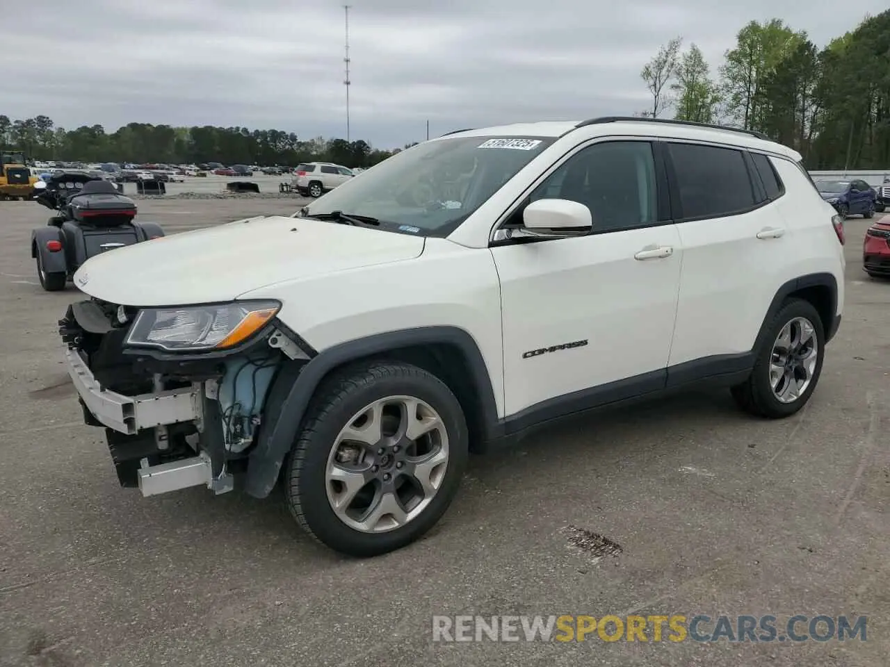 1 Photograph of a damaged car 3C4NJCCB2MT564274 JEEP COMPASS 2021