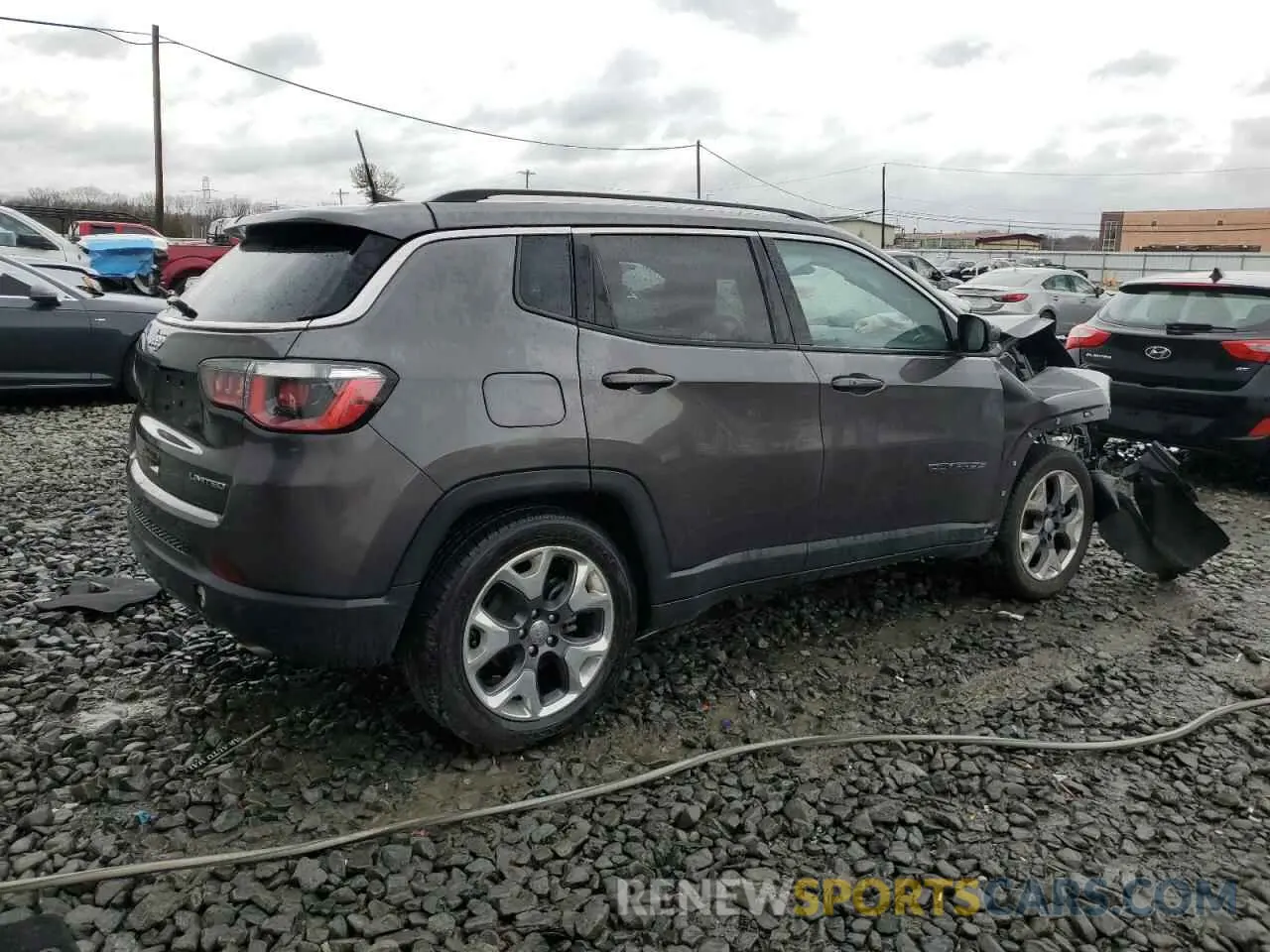 3 Photograph of a damaged car 3C4NJCCB5MT526425 JEEP COMPASS 2021