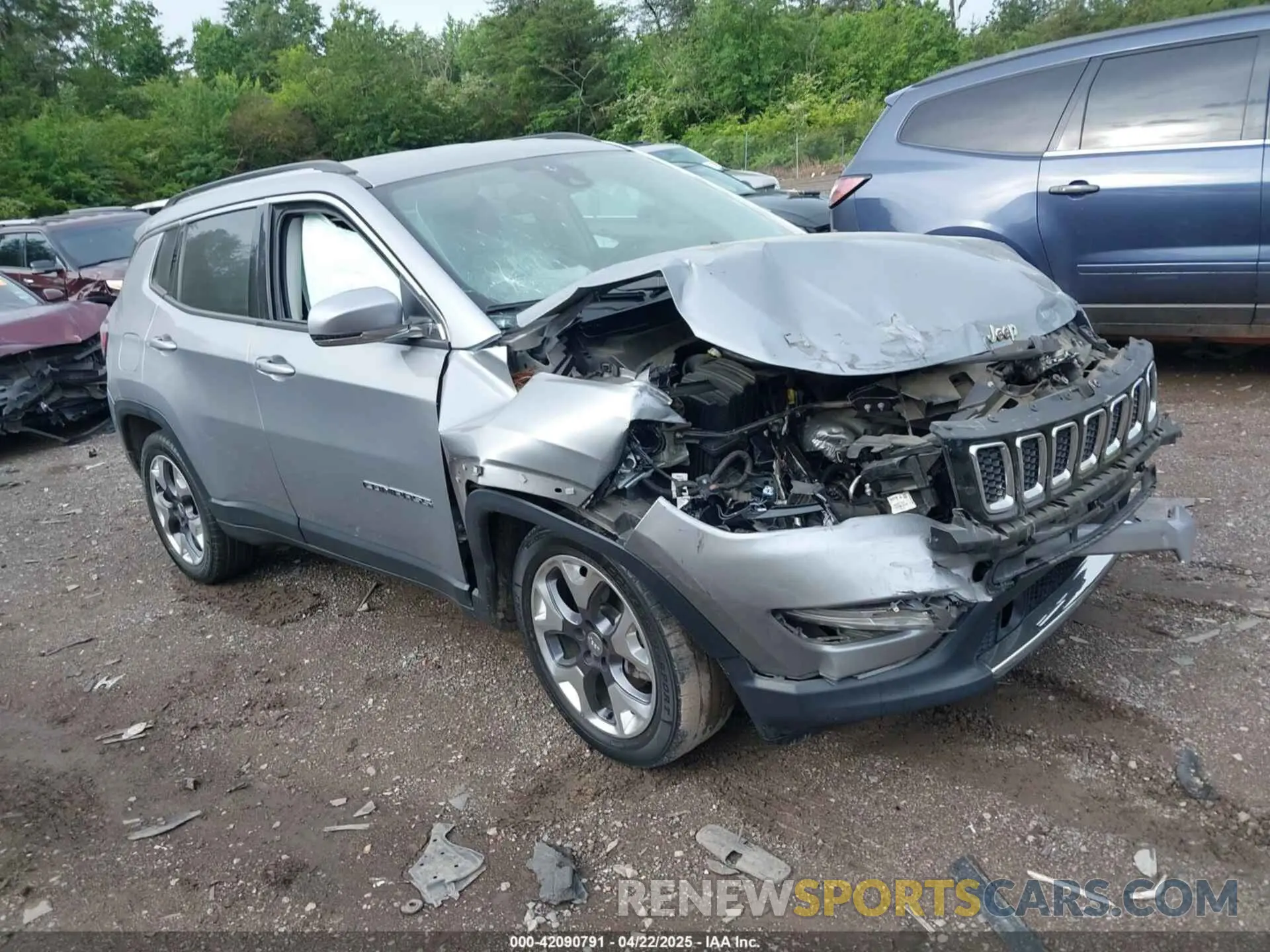 1 Photograph of a damaged car 3C4NJCCB7MT514244 JEEP COMPASS 2021