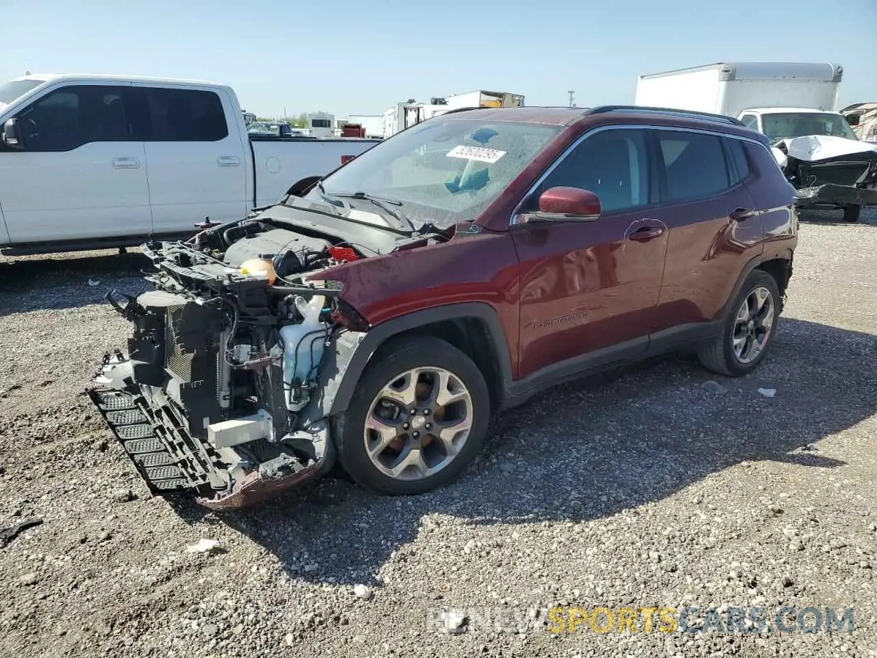 1 Photograph of a damaged car 3C4NJCCB8MT580429 JEEP COMPASS 2021