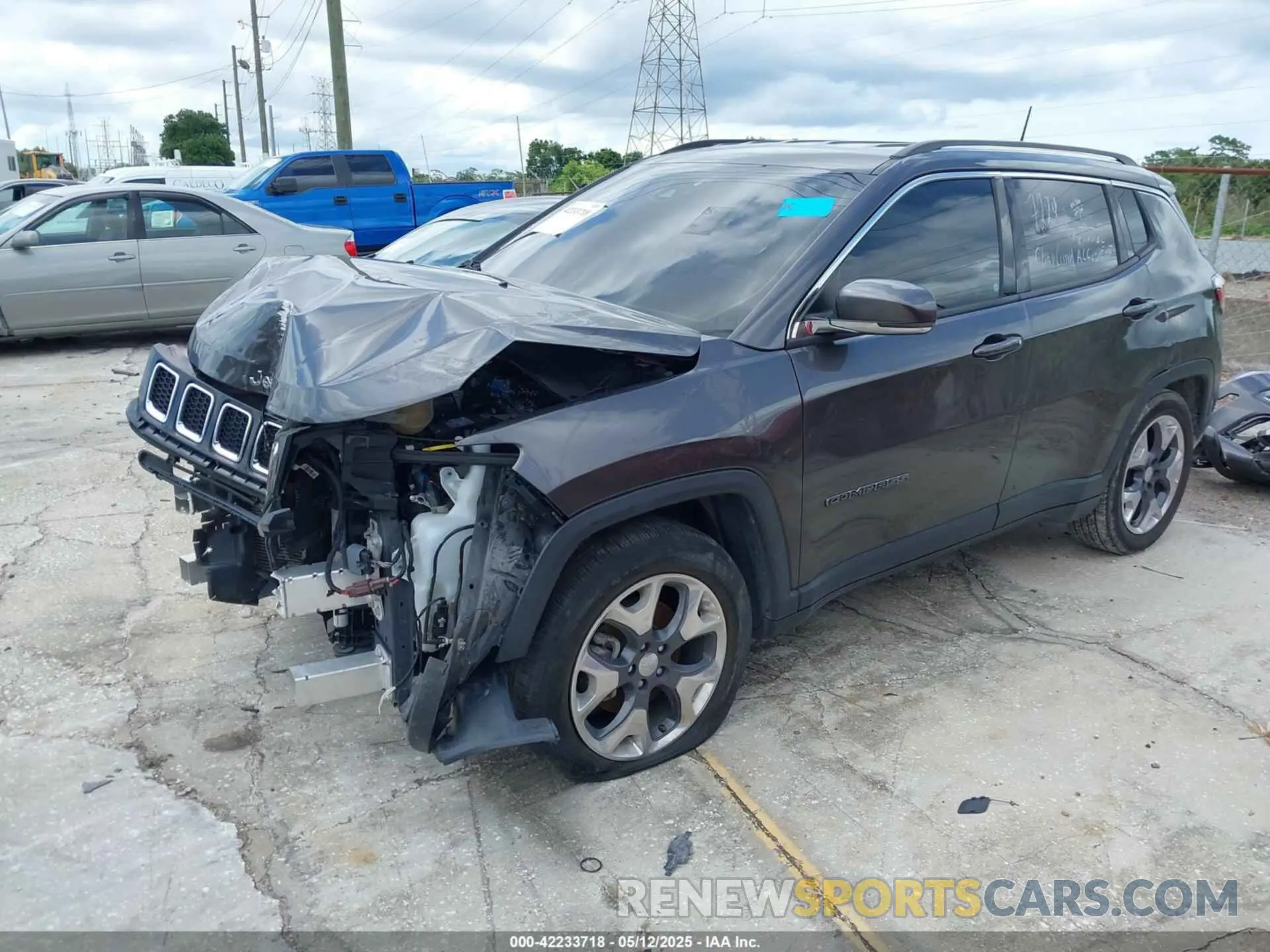 2 Фотография поврежденного автомобиля 3C4NJCCB9MT573621 JEEP COMPASS 2021