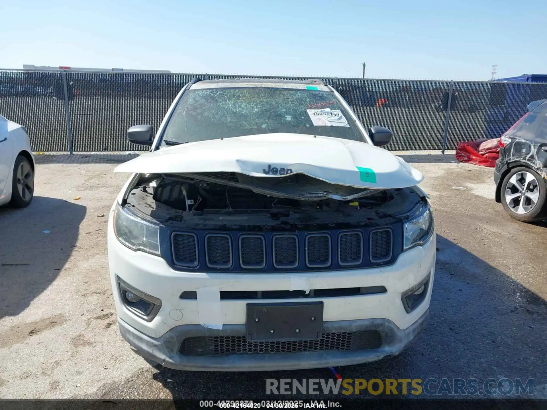 11 Фотография поврежденного автомобиля 3C4NJCEB0MT545770 JEEP COMPASS 2021