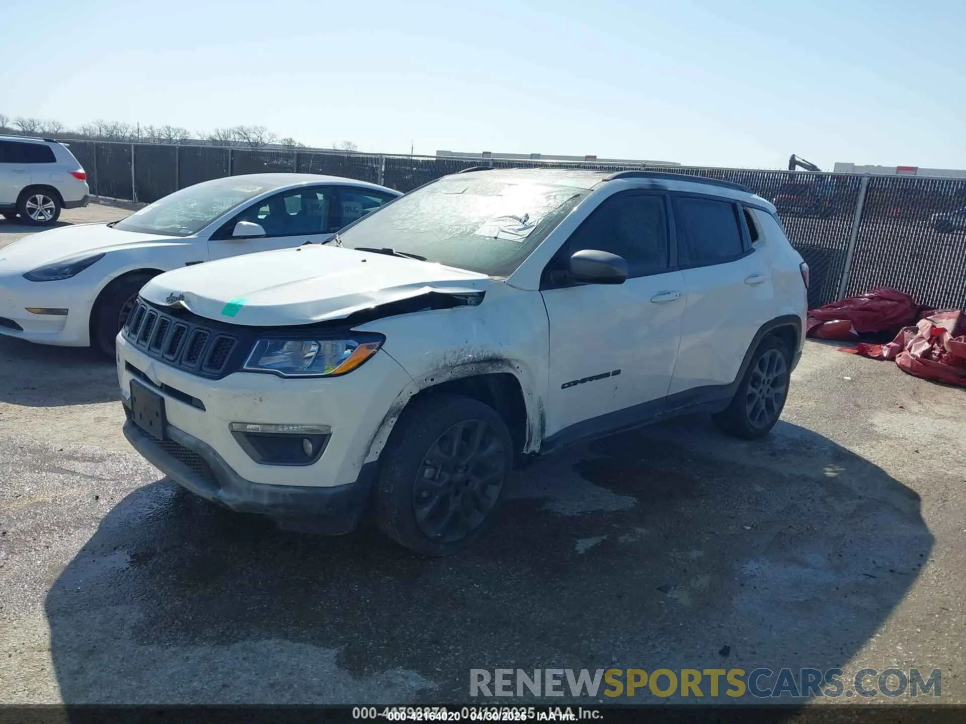2 Фотография поврежденного автомобиля 3C4NJCEB0MT545770 JEEP COMPASS 2021