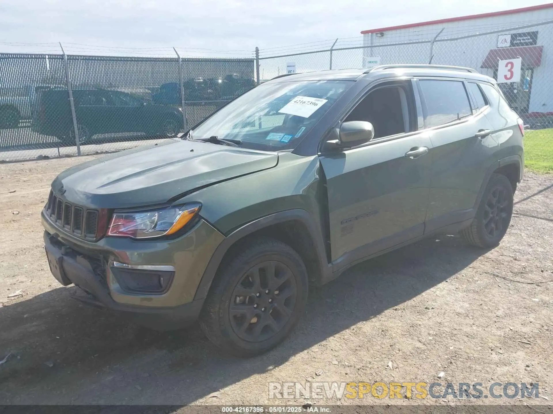 2 Photograph of a damaged car 3C4NJDAB2MT591256 JEEP COMPASS 2021
