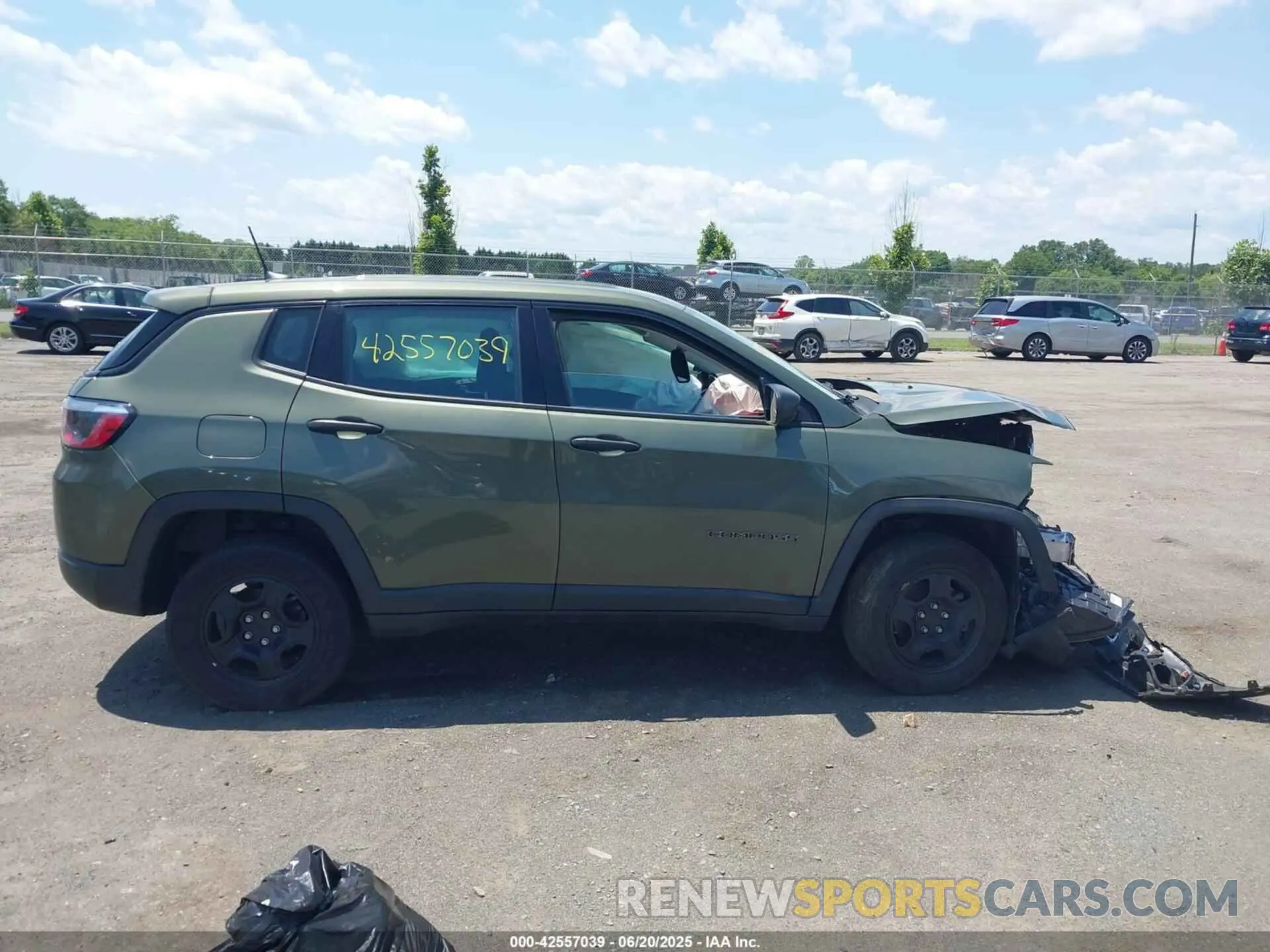 12 Фотография поврежденного автомобиля 3C4NJDAB6MT591308 JEEP COMPASS 2021