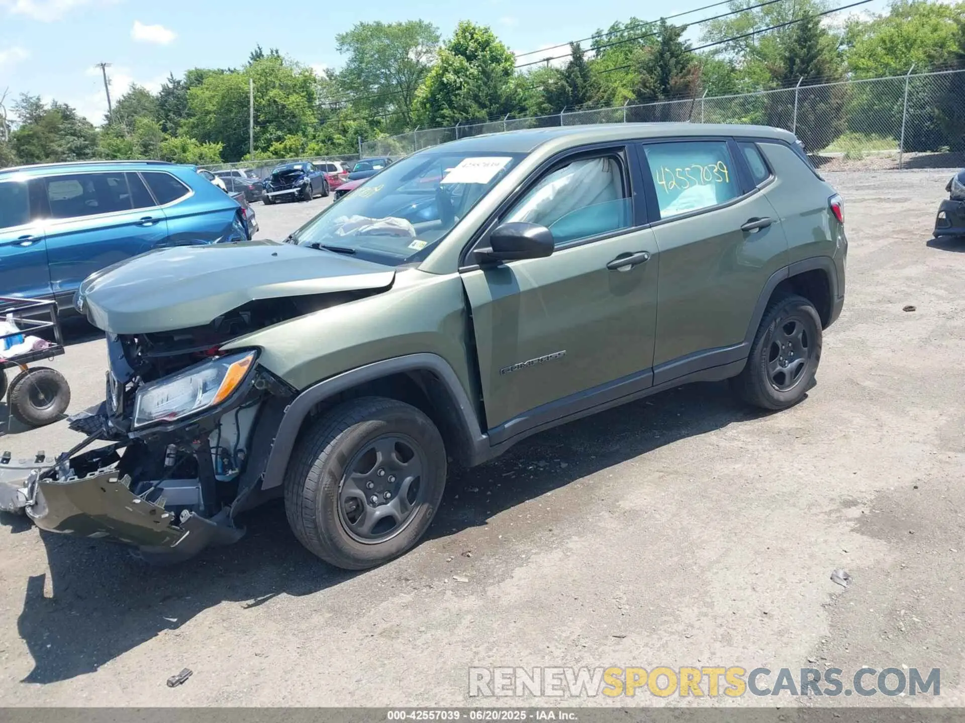 2 Фотография поврежденного автомобиля 3C4NJDAB6MT591308 JEEP COMPASS 2021