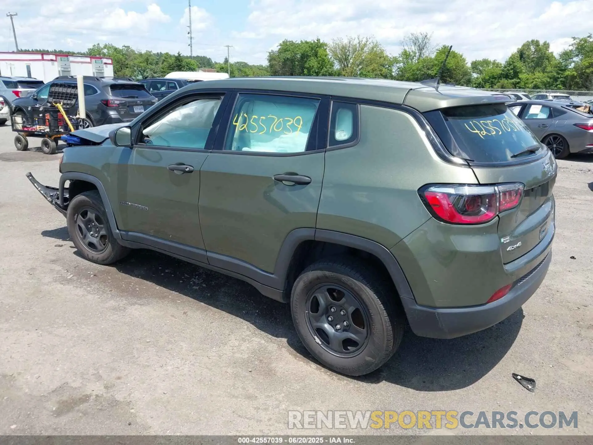 3 Фотография поврежденного автомобиля 3C4NJDAB6MT591308 JEEP COMPASS 2021