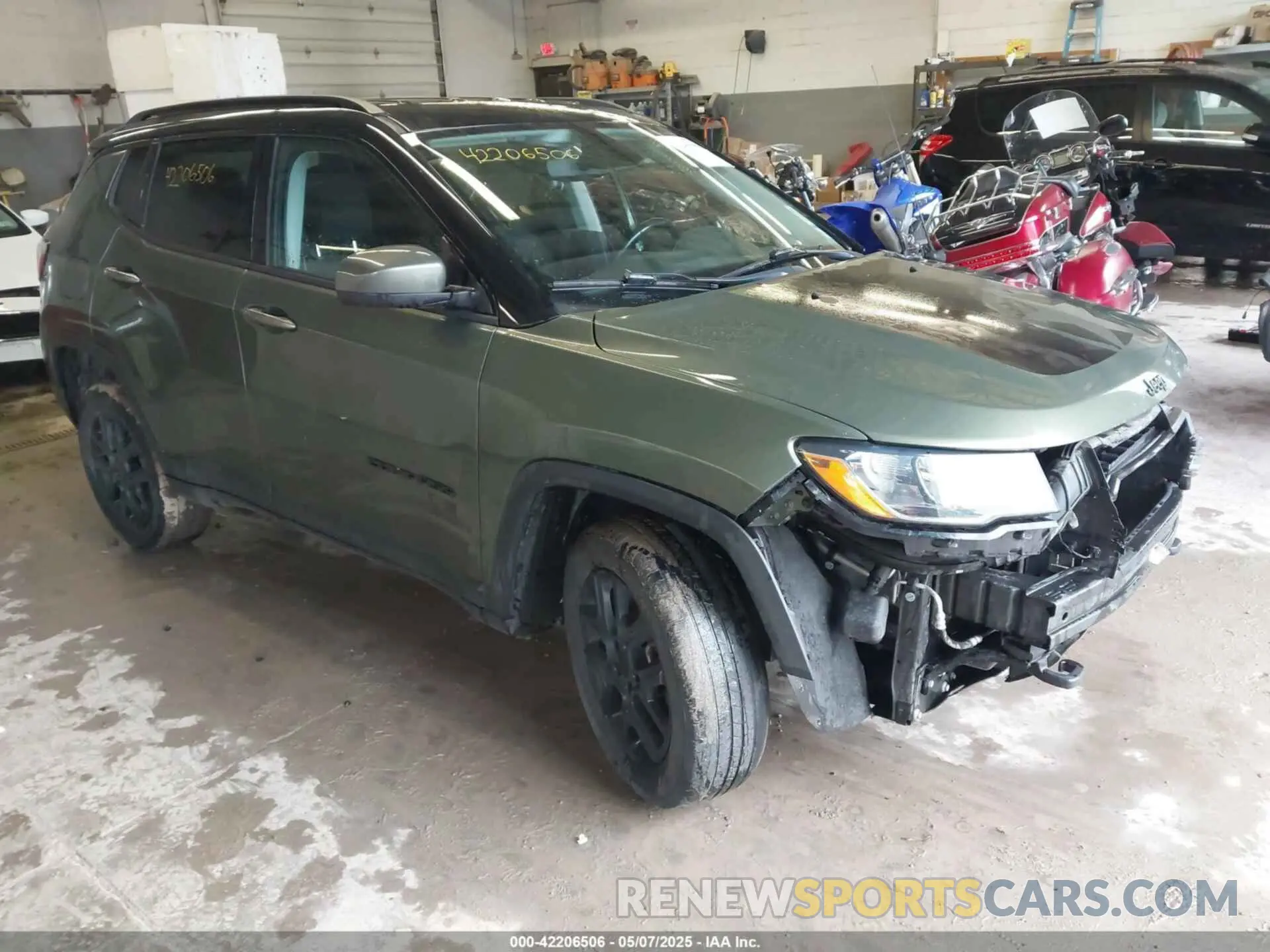1 Фотография поврежденного автомобиля 3C4NJDAB8MT591231 JEEP COMPASS 2021