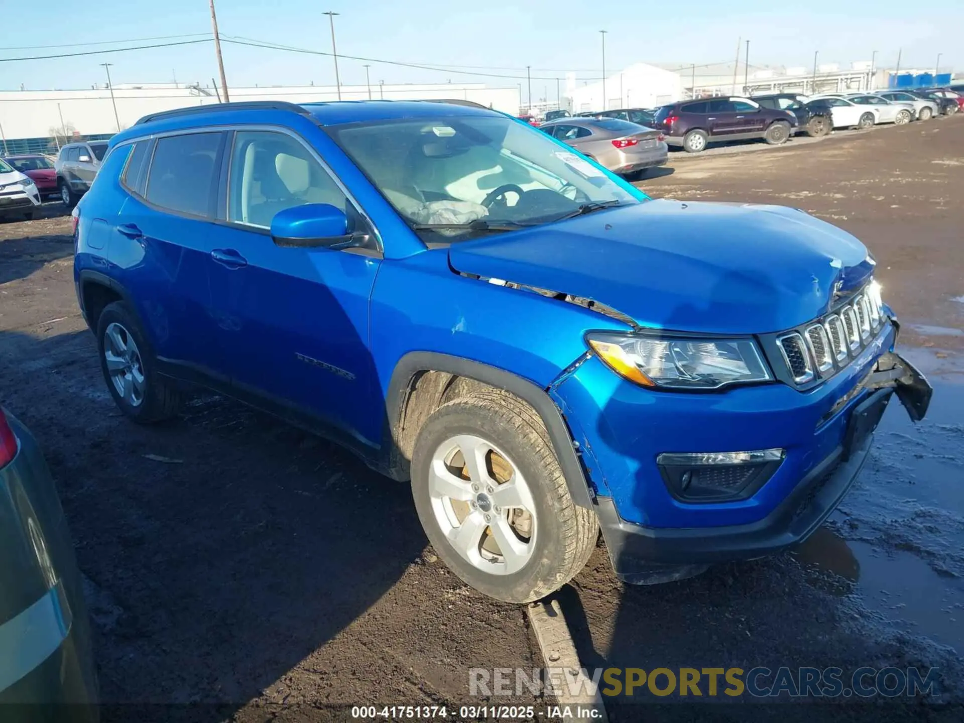 1 Photograph of a damaged car 3C4NJDBB1MT529829 JEEP COMPASS 2021