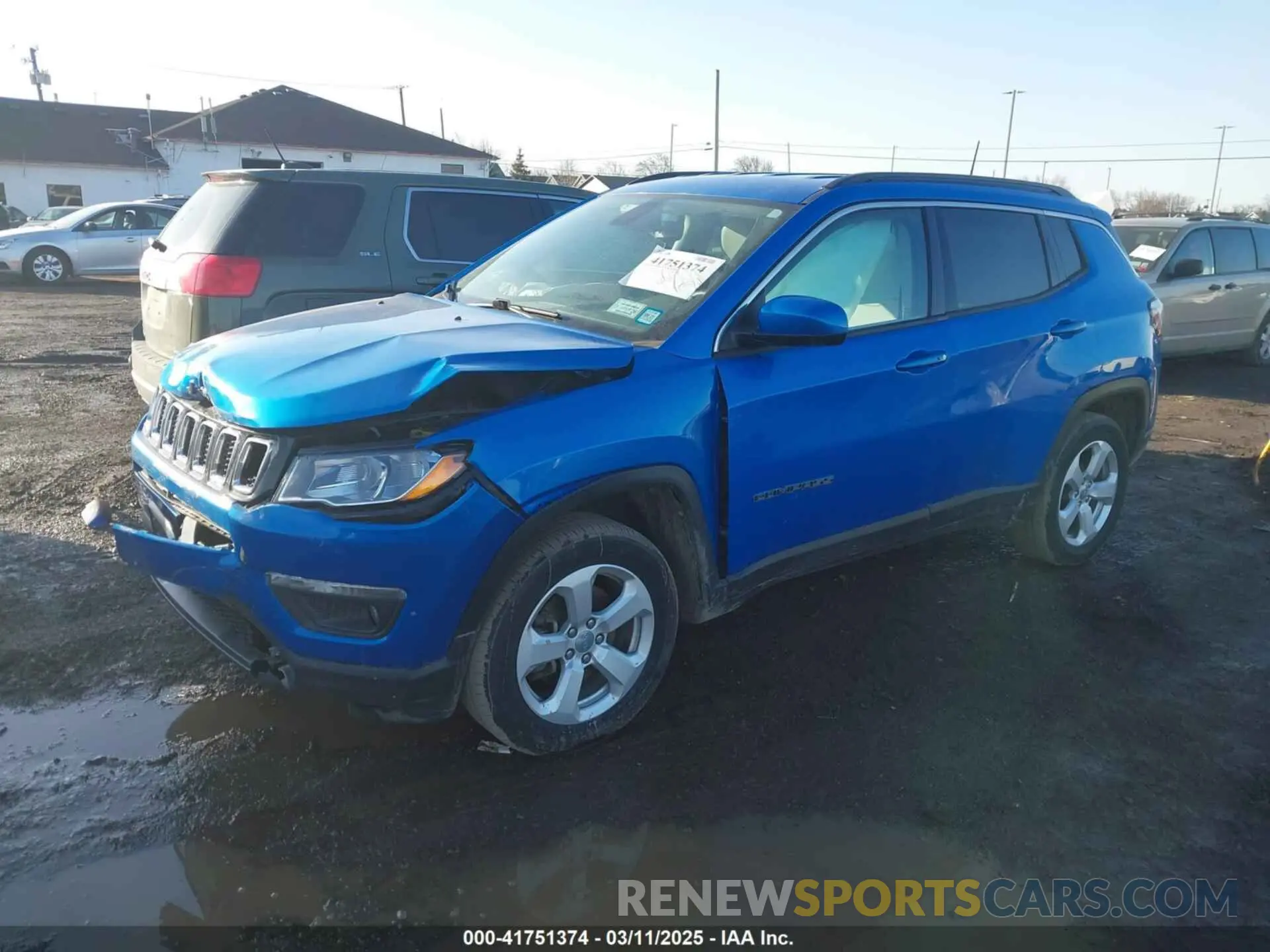 2 Photograph of a damaged car 3C4NJDBB1MT529829 JEEP COMPASS 2021