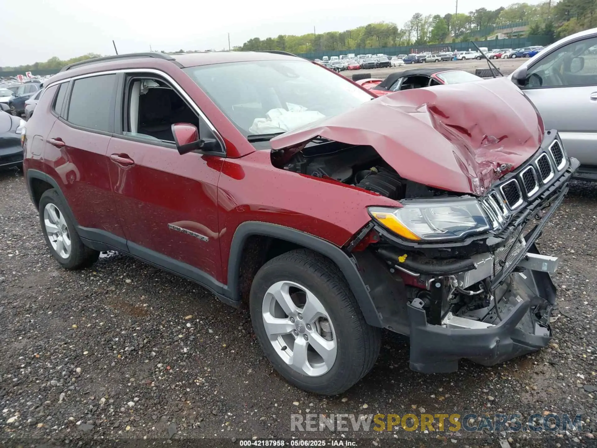 1 Фотография поврежденного автомобиля 3C4NJDBB1MT597693 JEEP COMPASS 2021