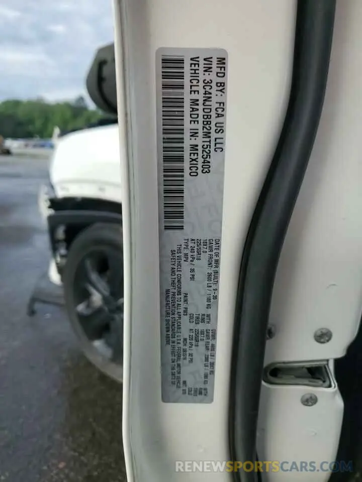 13 Фотография поврежденного автомобиля 3C4NJDBB2MT525403 JEEP COMPASS 2021
