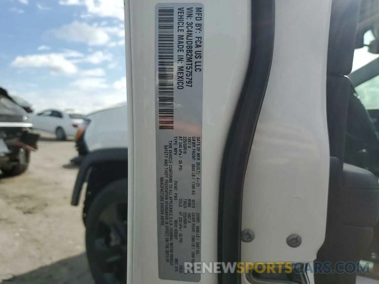 13 Фотография поврежденного автомобиля 3C4NJDBB2MT575797 JEEP COMPASS 2021