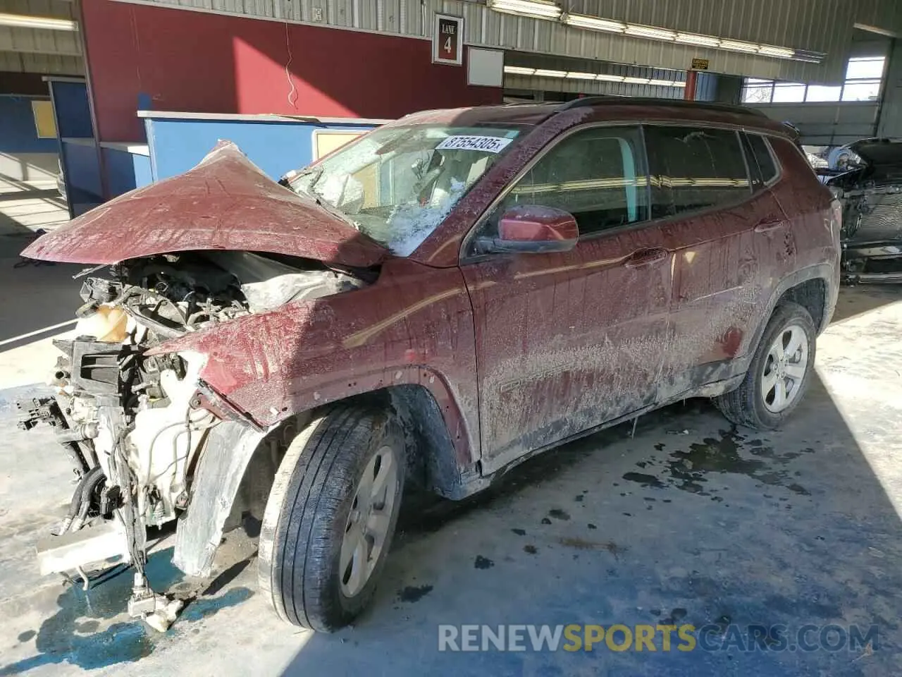 1 Photograph of a damaged car 3C4NJDBB3MT598540 JEEP COMPASS 2021