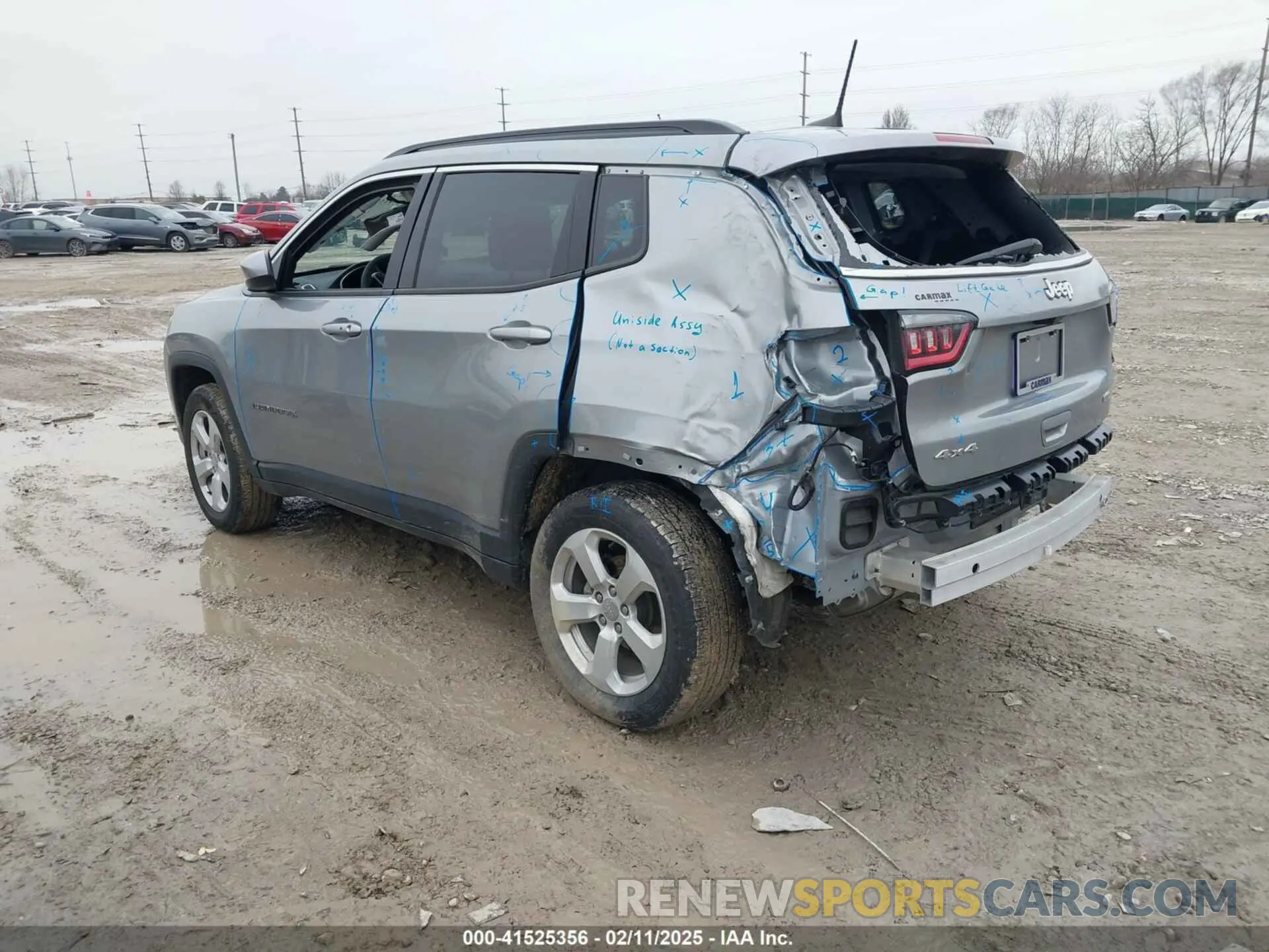 3 Photograph of a damaged car 3C4NJDBB4MT504634 JEEP COMPASS 2021
