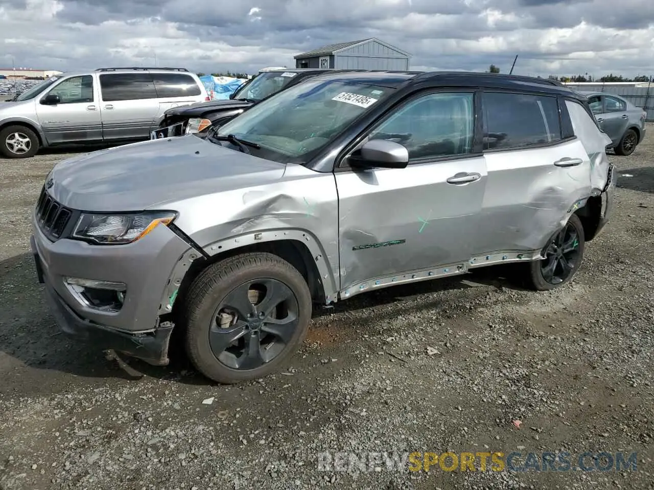 1 Photograph of a damaged car 3C4NJDBB5MT569721 JEEP COMPASS 2021
