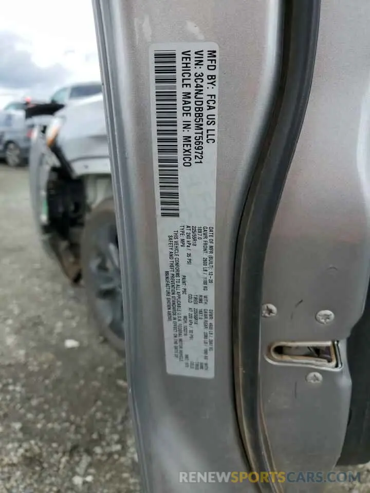 13 Photograph of a damaged car 3C4NJDBB5MT569721 JEEP COMPASS 2021