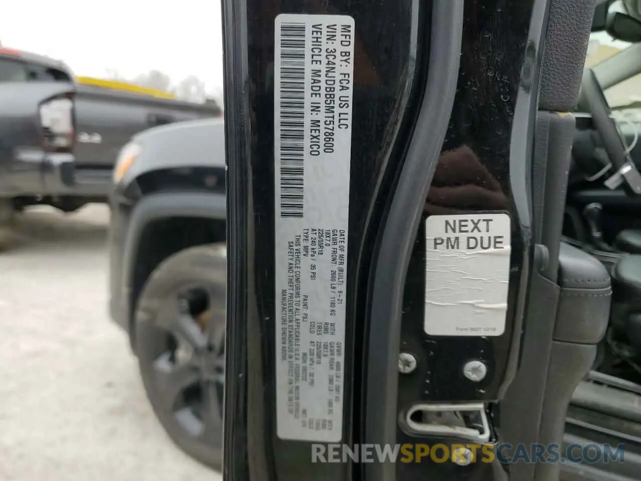 13 Фотография поврежденного автомобиля 3C4NJDBB5MT578600 JEEP COMPASS 2021