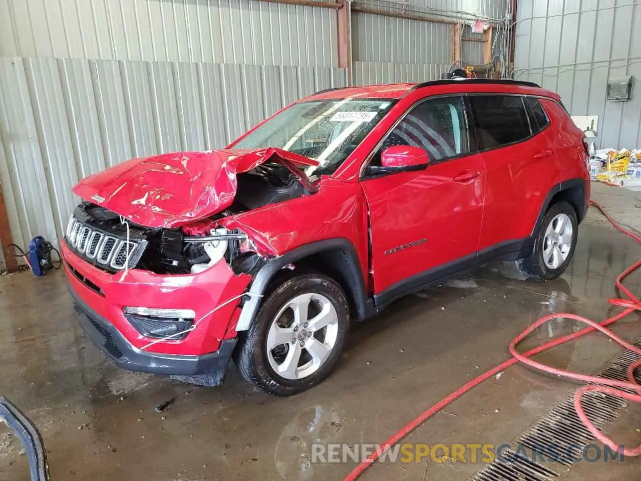 1 Photograph of a damaged car 3C4NJDBB6MT530099 JEEP COMPASS 2021