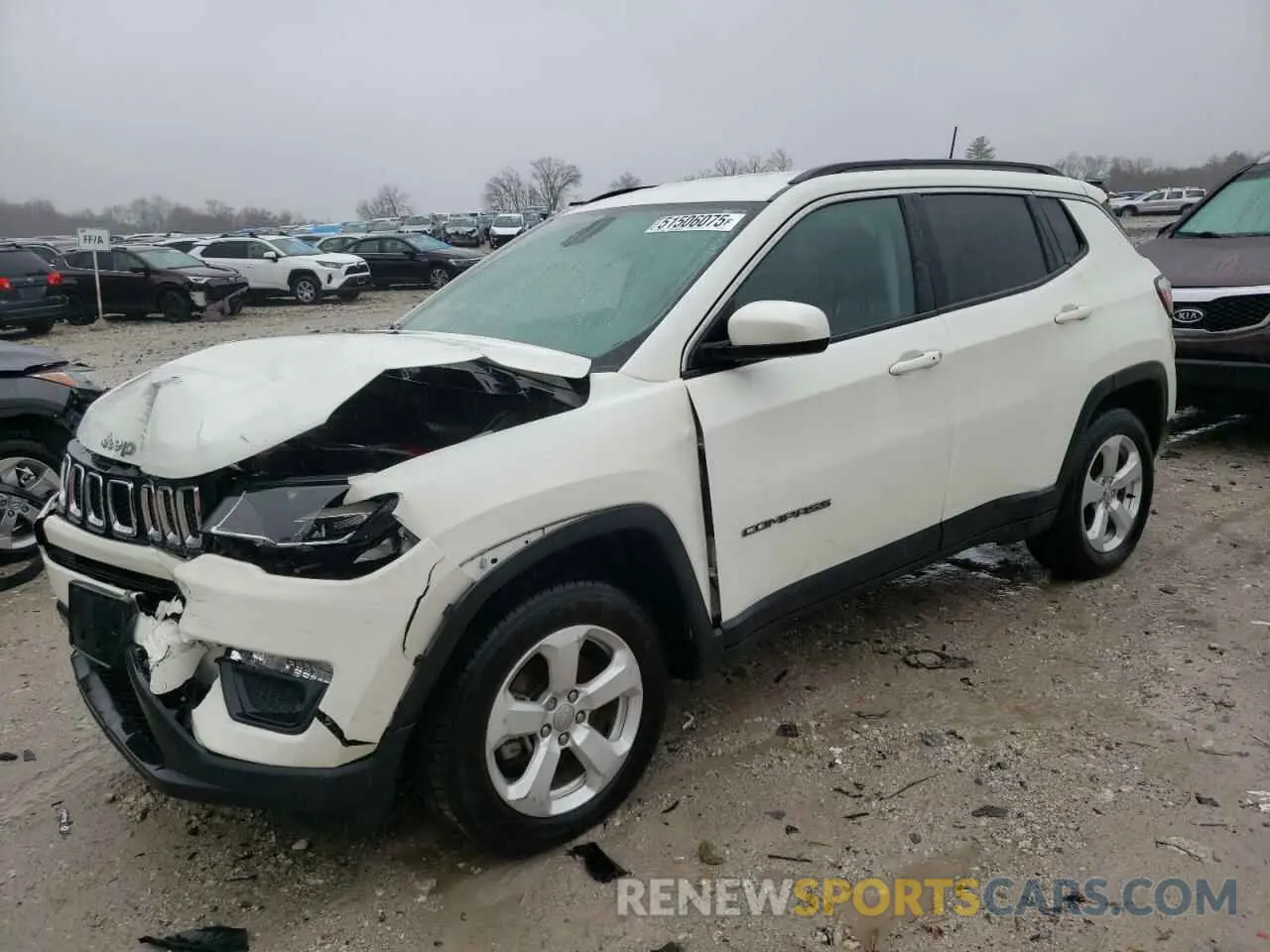 1 Photograph of a damaged car 3C4NJDBB7MT503266 JEEP COMPASS 2021
