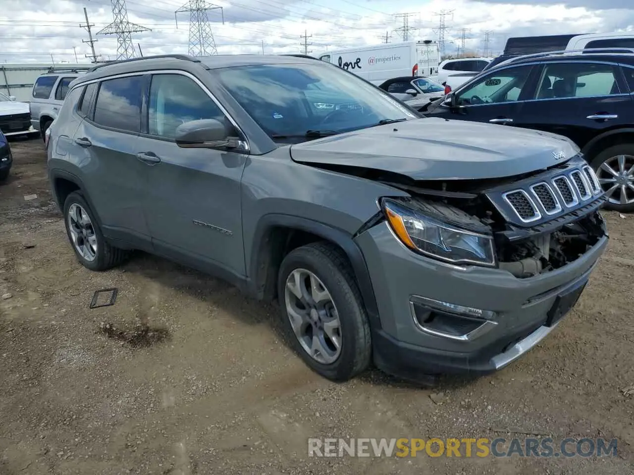 4 Фотография поврежденного автомобиля 3C4NJDCB0MT515175 JEEP COMPASS 2021