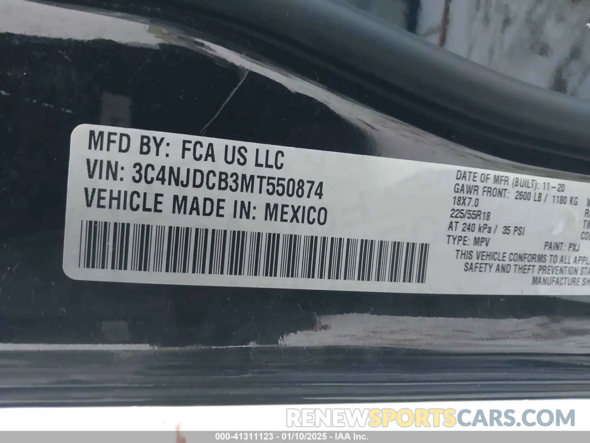 9 Photograph of a damaged car 3C4NJDCB3MT550874 JEEP COMPASS 2021