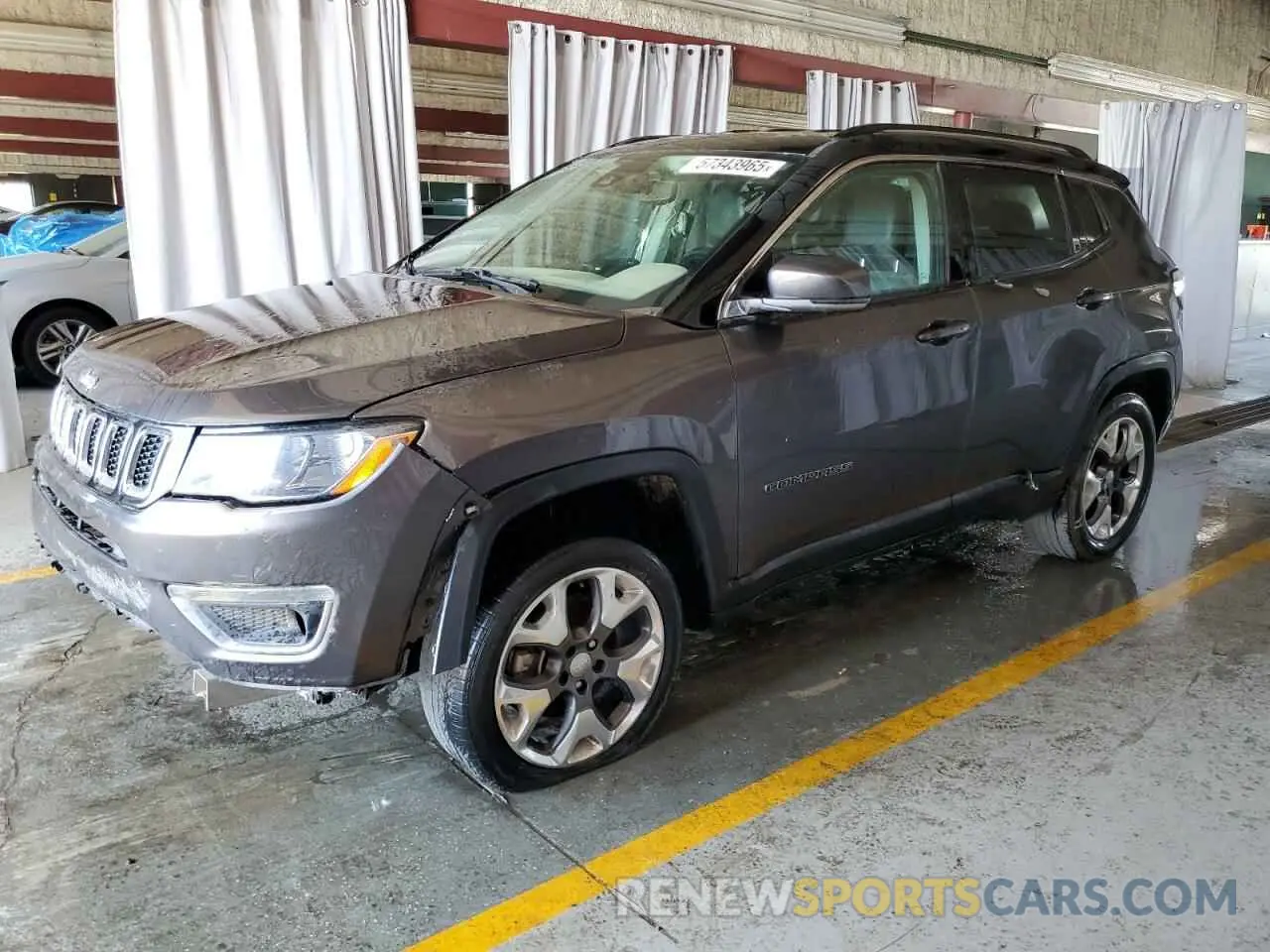 1 Photograph of a damaged car 3C4NJDCB3MT596334 JEEP COMPASS 2021