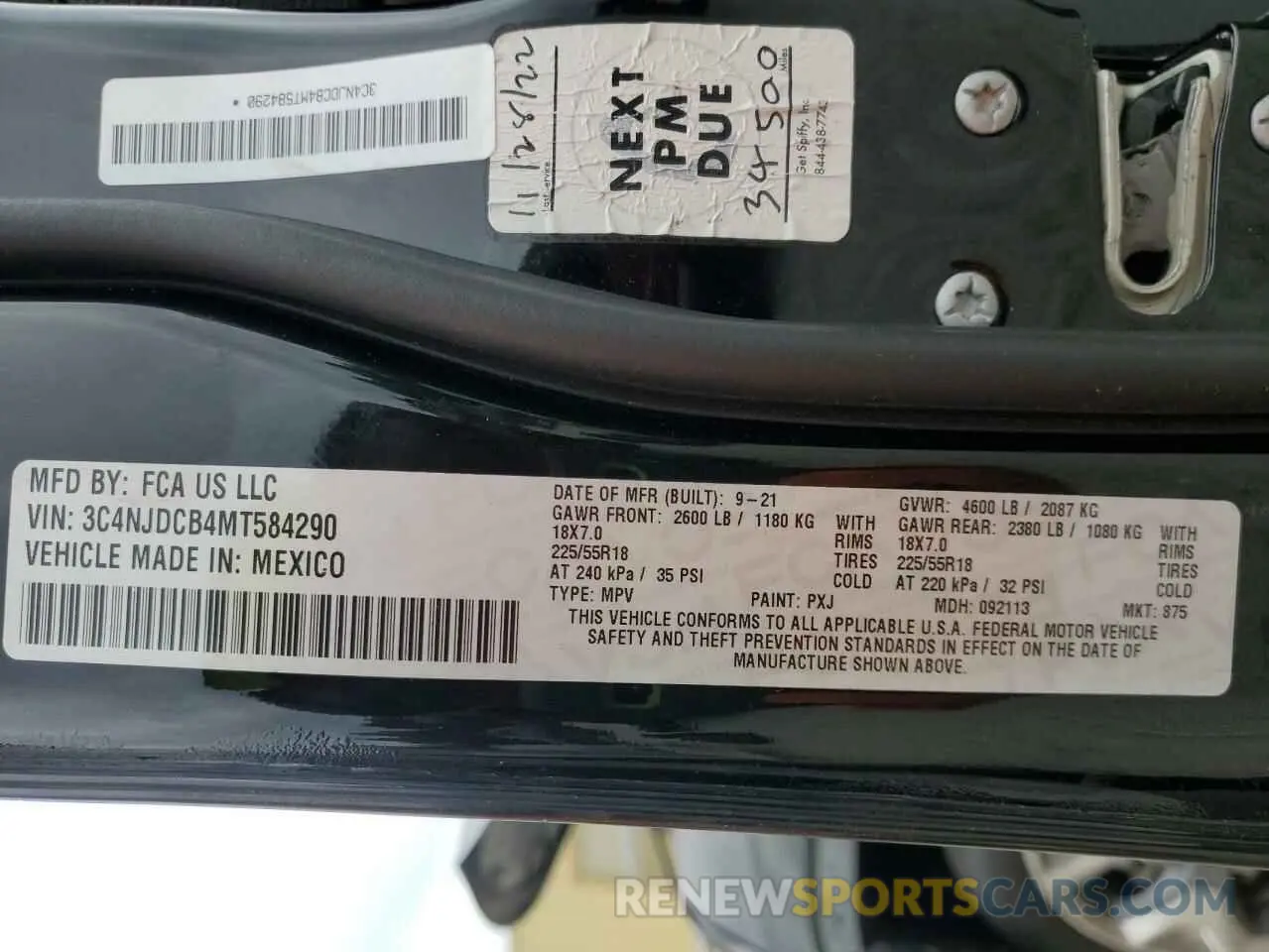 13 Фотография поврежденного автомобиля 3C4NJDCB4MT584290 JEEP COMPASS 2021