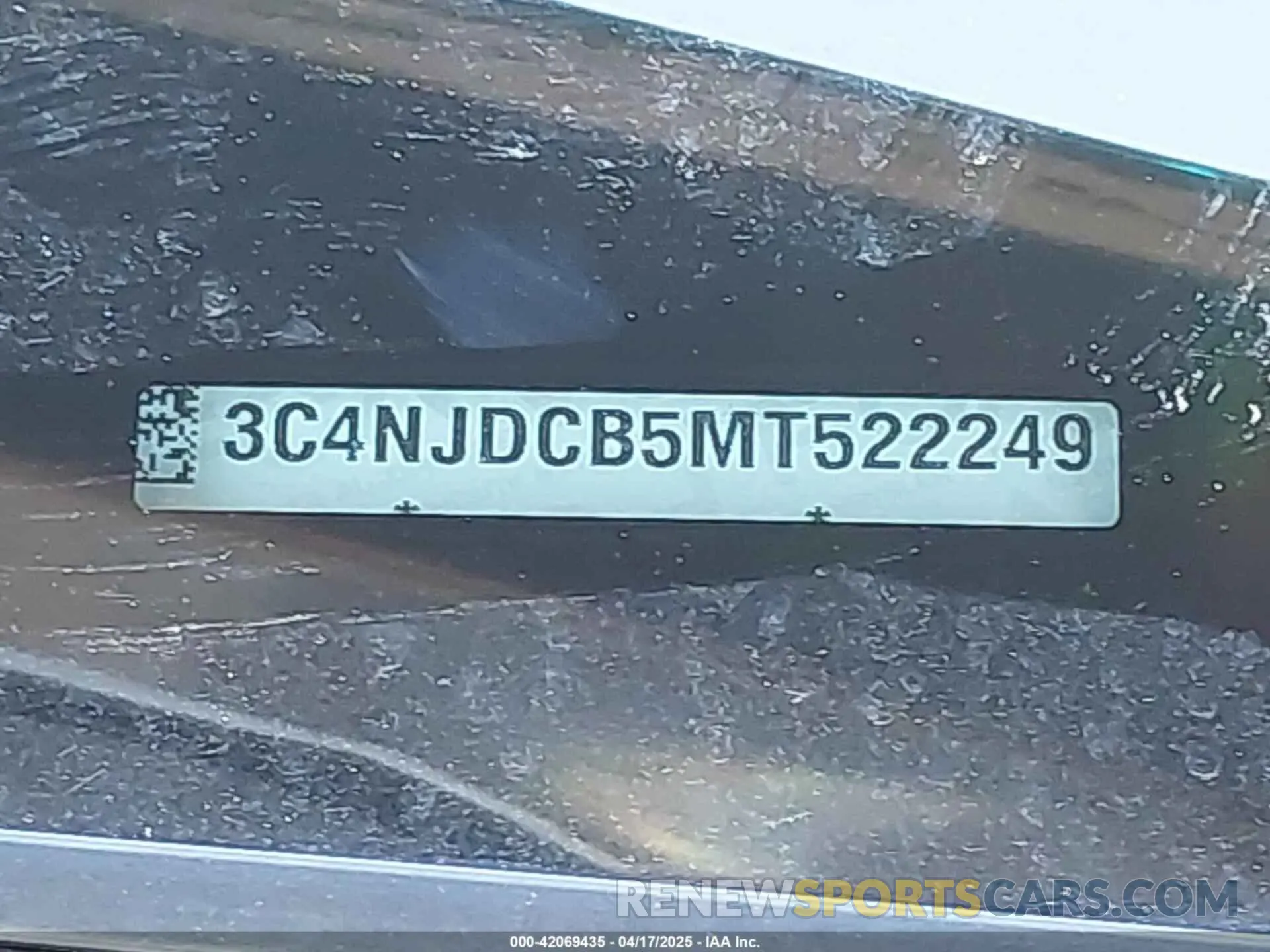 9 Фотография поврежденного автомобиля 3C4NJDCB5MT522249 JEEP COMPASS 2021