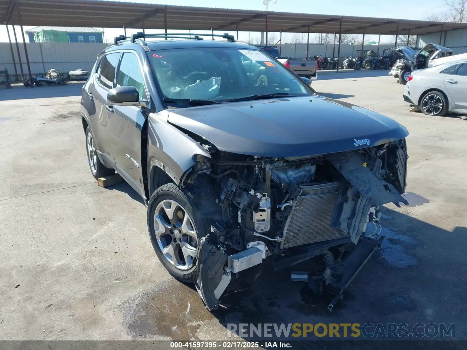 1 Фотография поврежденного автомобиля 3C4NJDCB5MT596447 JEEP COMPASS 2021