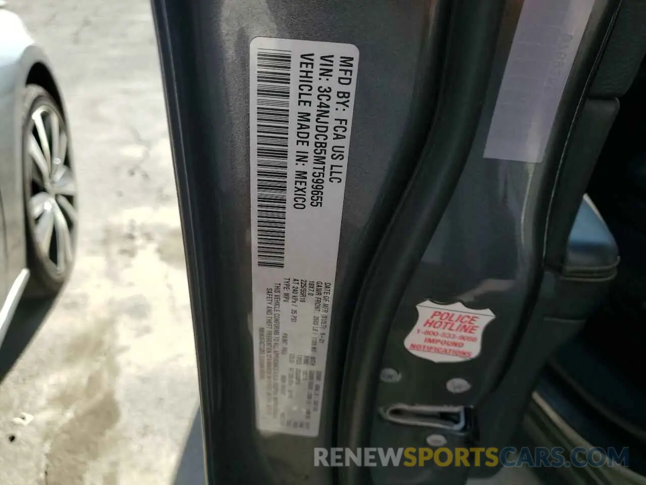 14 Фотография поврежденного автомобиля 3C4NJDCB5MT599655 JEEP COMPASS 2021