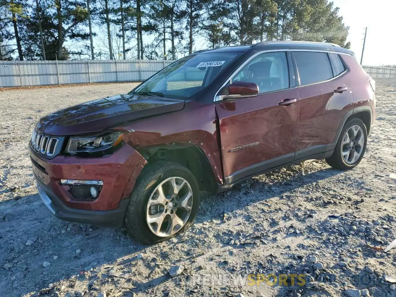 1 Фотография поврежденного автомобиля 3C4NJDCB6MT599227 JEEP COMPASS 2021