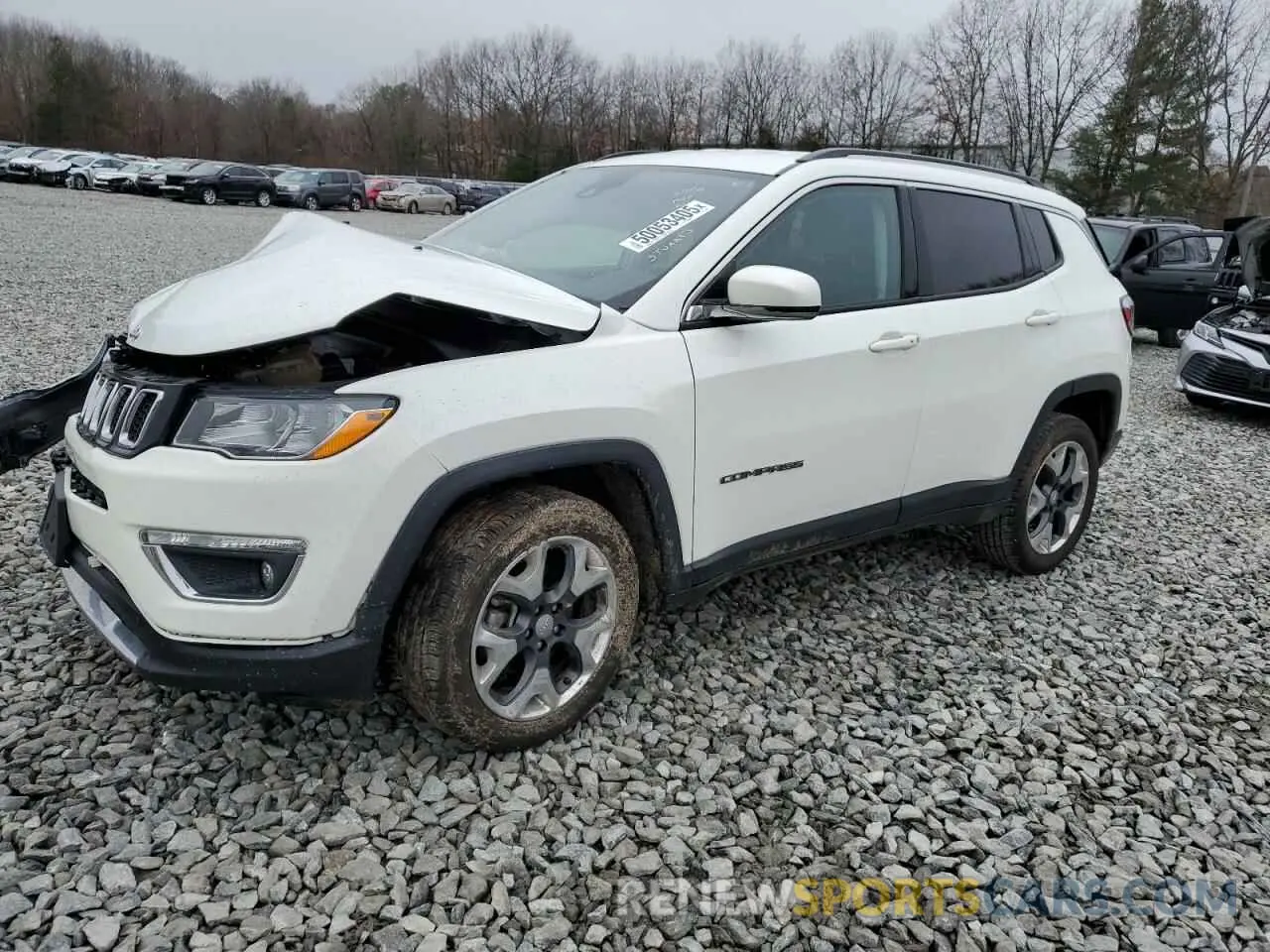 1 Photograph of a damaged car 3C4NJDCB6MT602952 JEEP COMPASS 2021