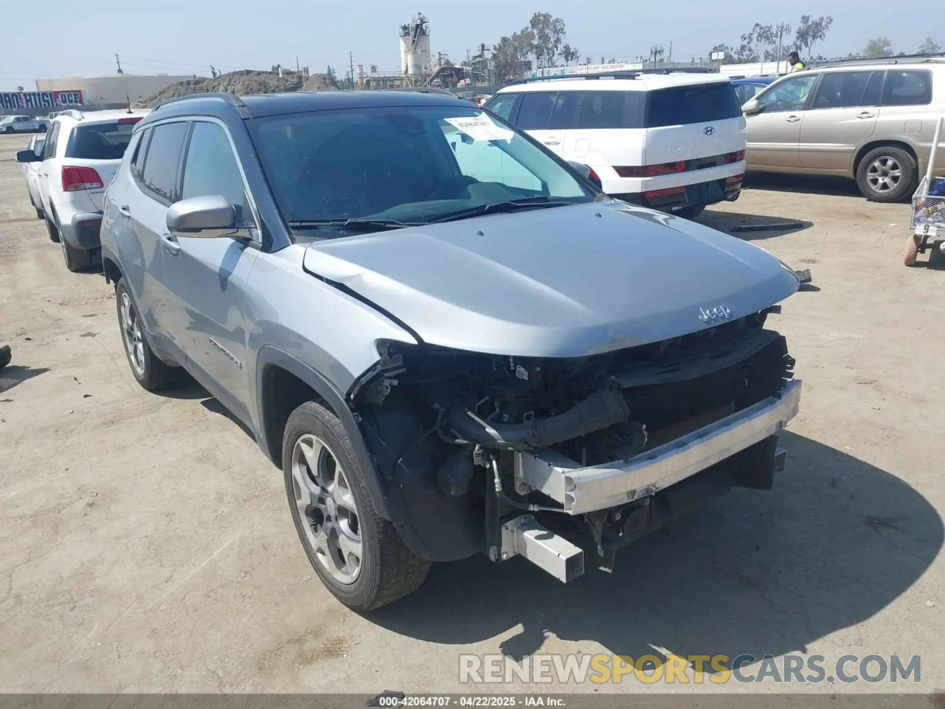 1 Фотография поврежденного автомобиля 3C4NJDCB8MT595535 JEEP COMPASS 2021