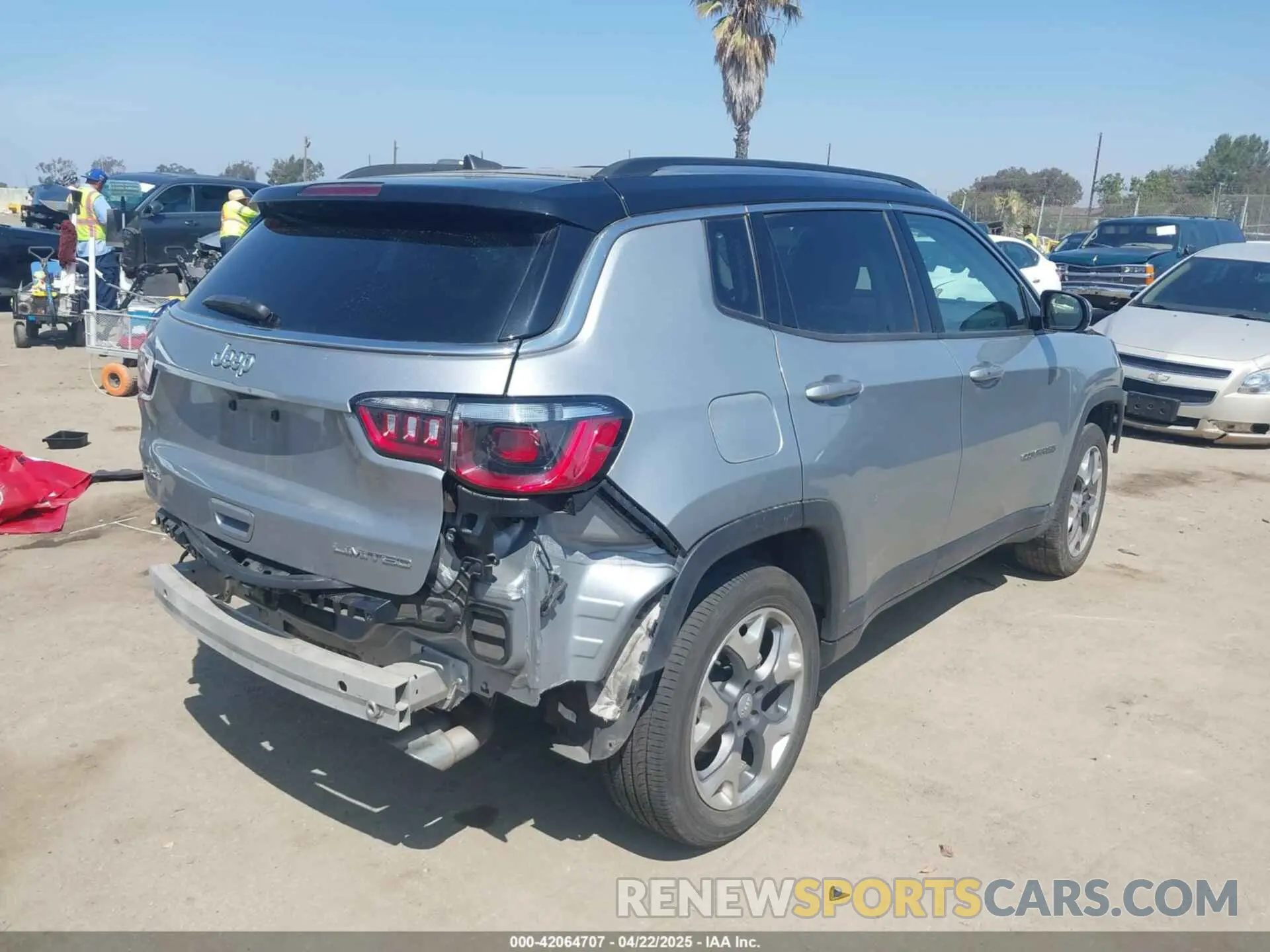 4 Фотография поврежденного автомобиля 3C4NJDCB8MT595535 JEEP COMPASS 2021