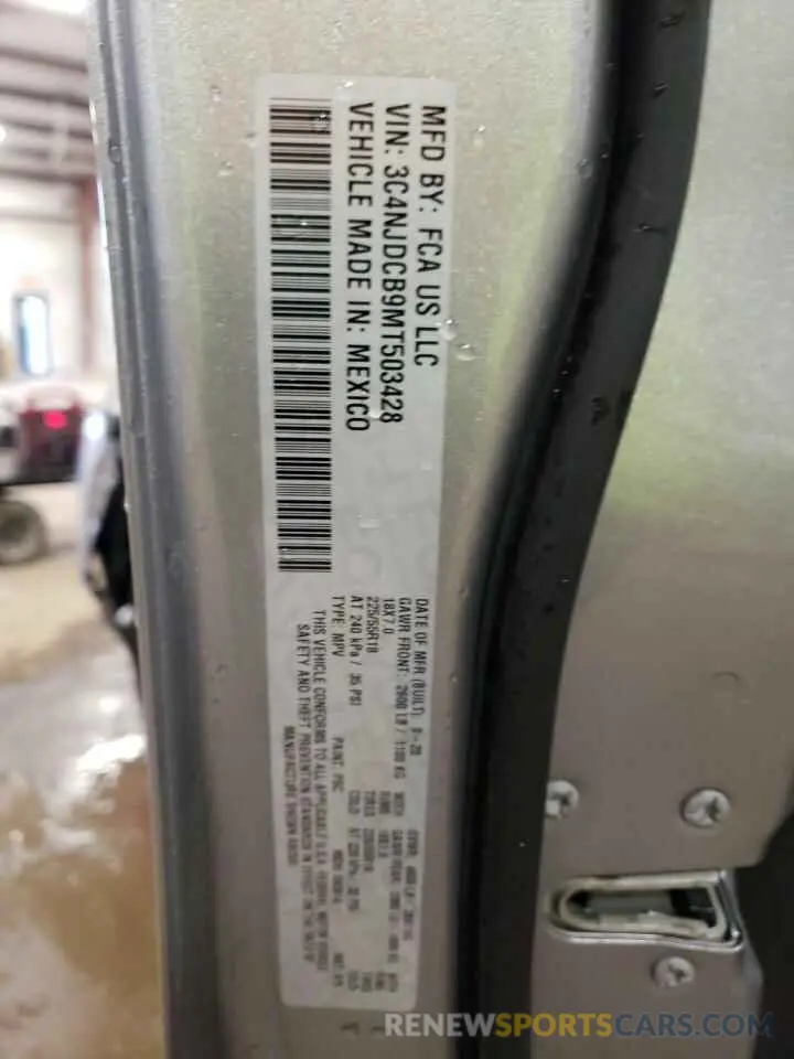 13 Фотография поврежденного автомобиля 3C4NJDCB9MT503428 JEEP COMPASS 2021