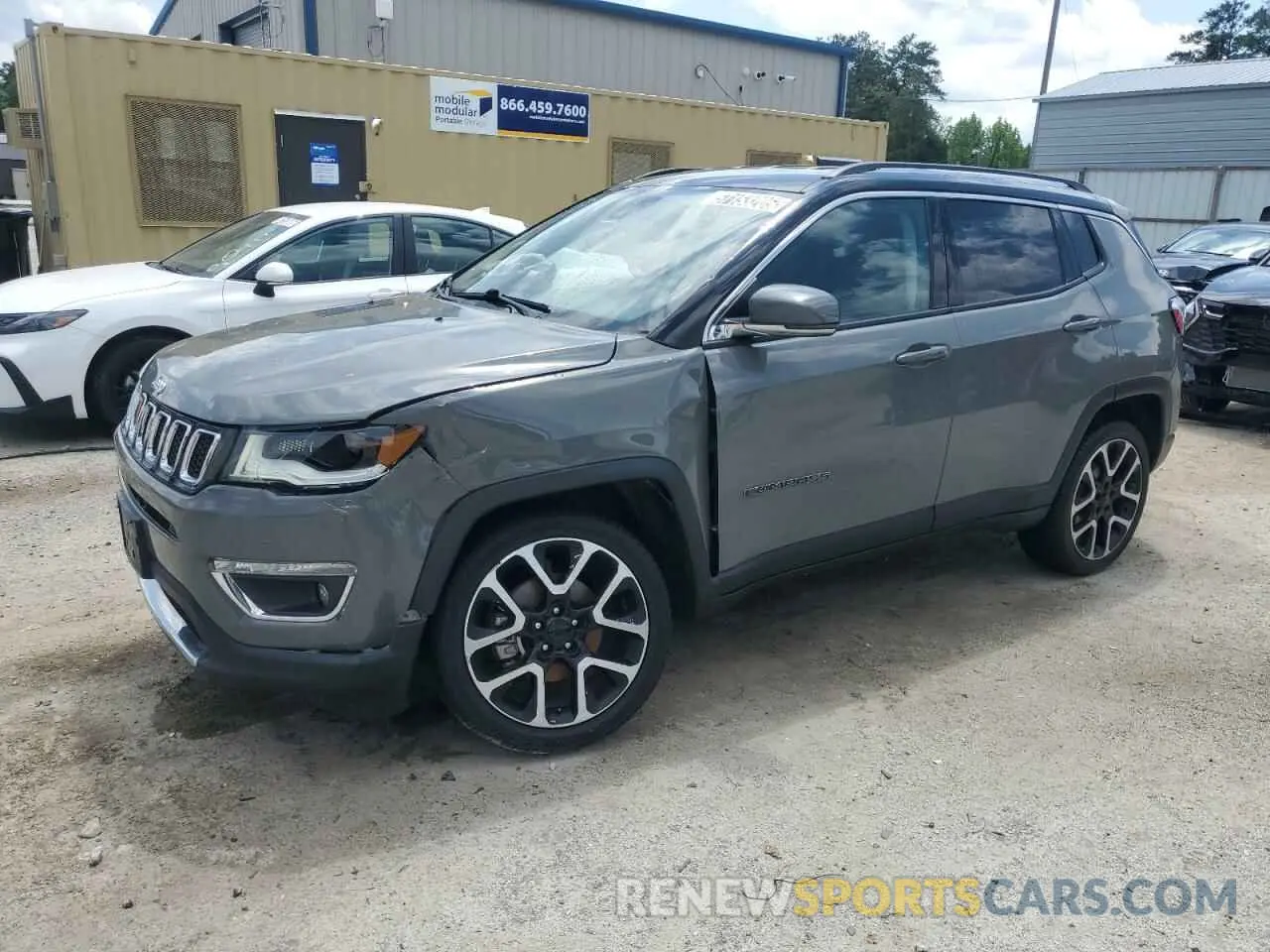 1 Photograph of a damaged car 3C4NJDCB9MT599478 JEEP COMPASS 2021
