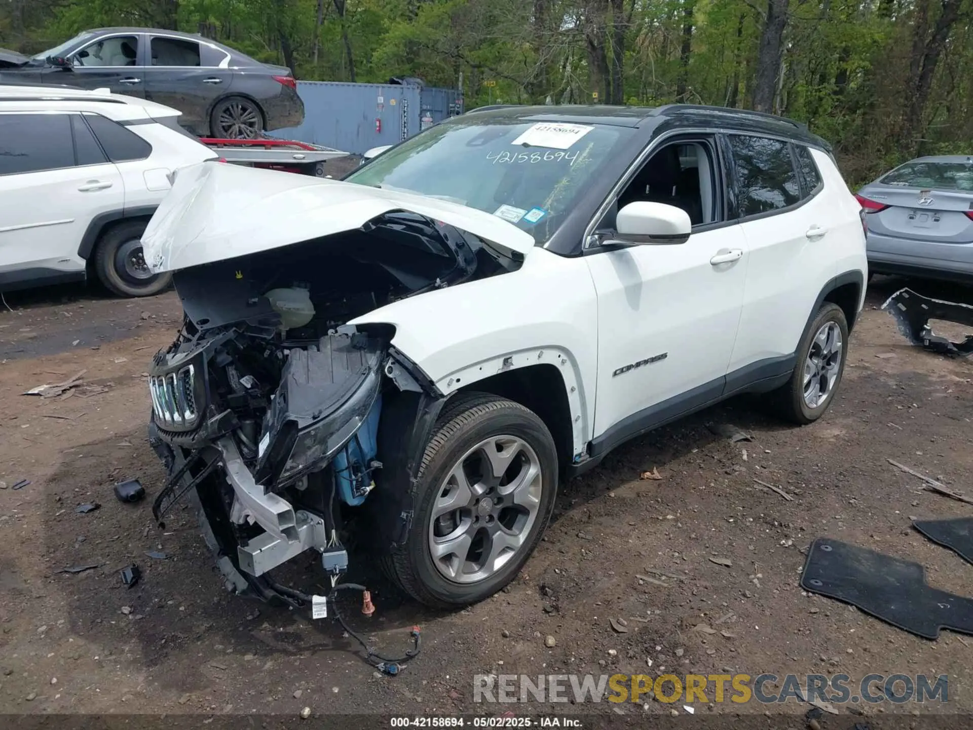2 Photograph of a damaged car 3C4NJDCBXMT576517 JEEP COMPASS 2021