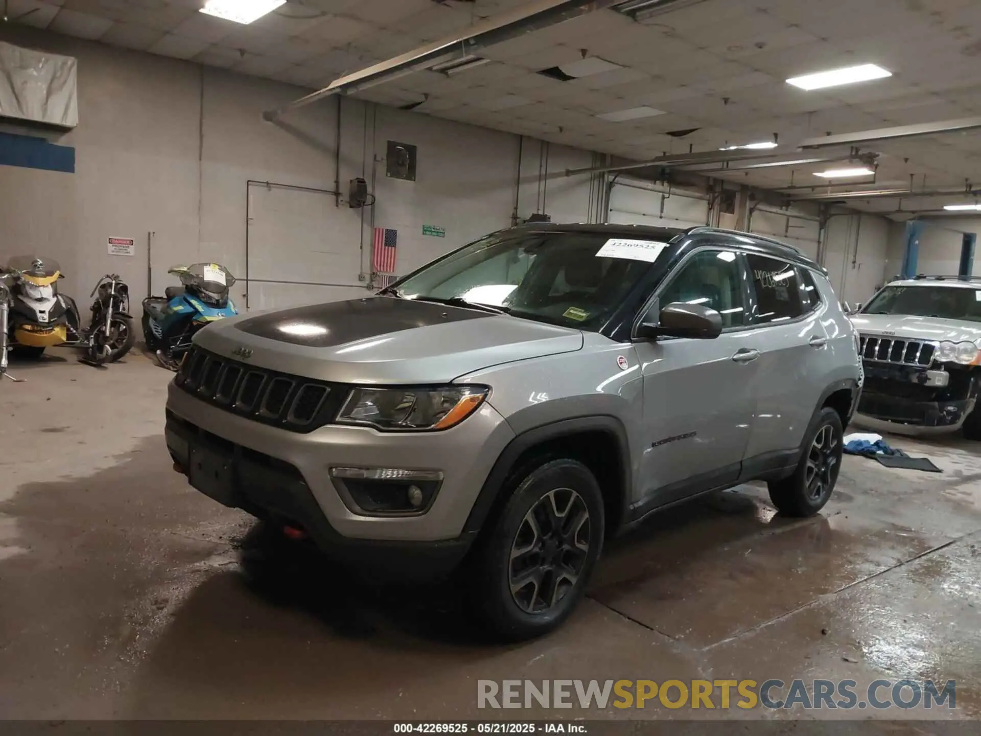 2 Photograph of a damaged car 3C4NJDDB3MT587034 JEEP COMPASS 2021