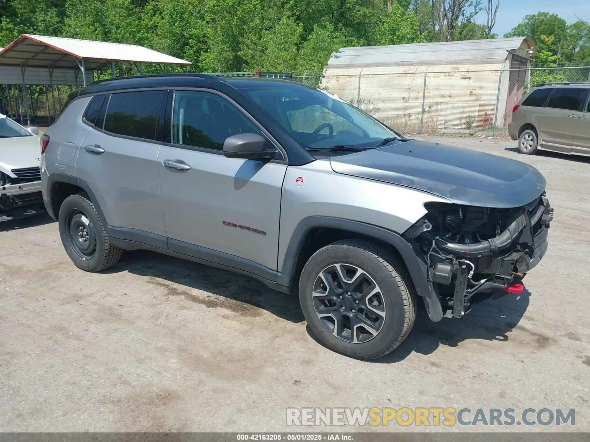 1 Photograph of a damaged car 3C4NJDDB7MT590390 JEEP COMPASS 2021