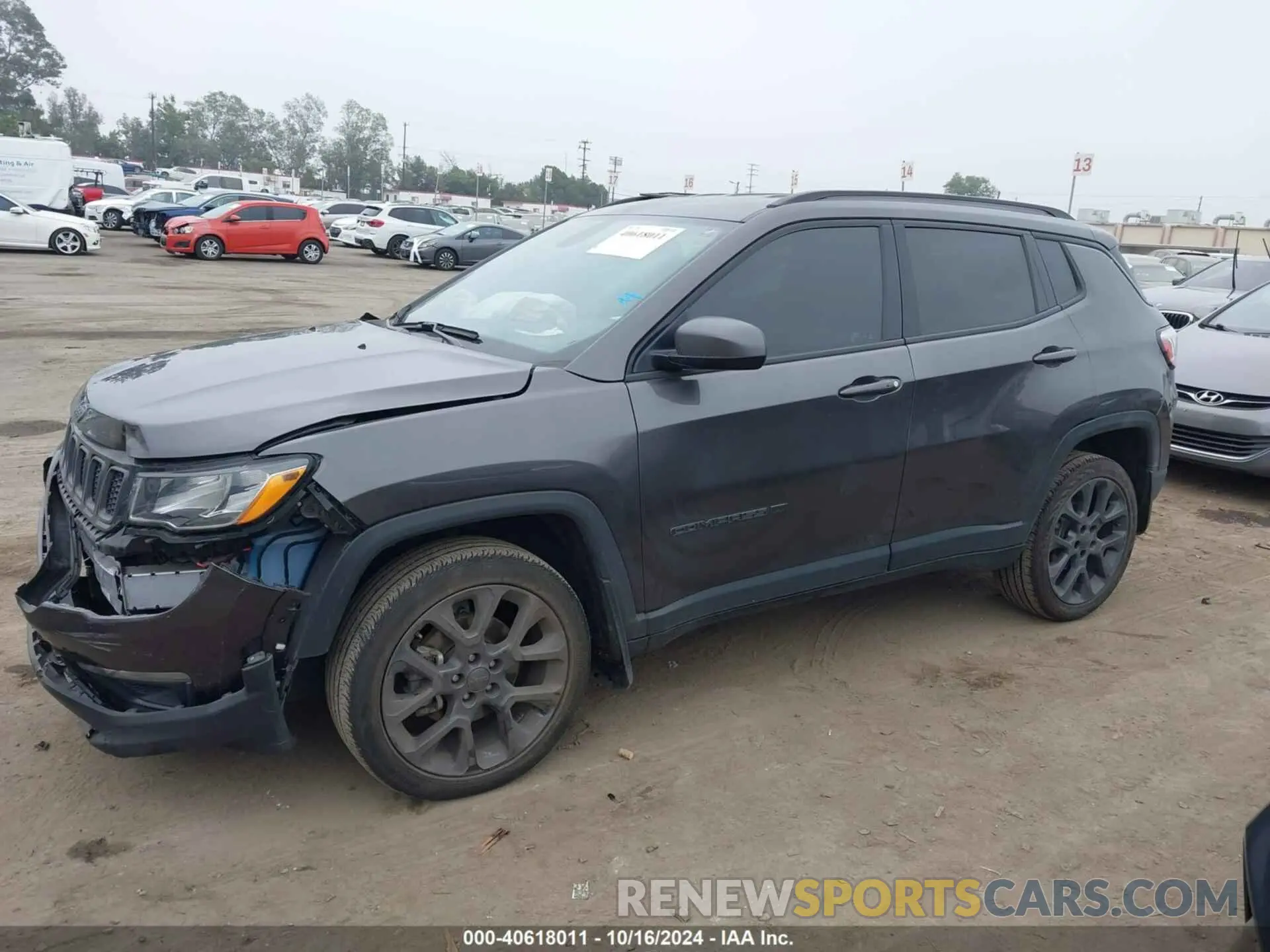 14 Photograph of a damaged car 3C4NJDEB1MT525064 JEEP COMPASS 2021