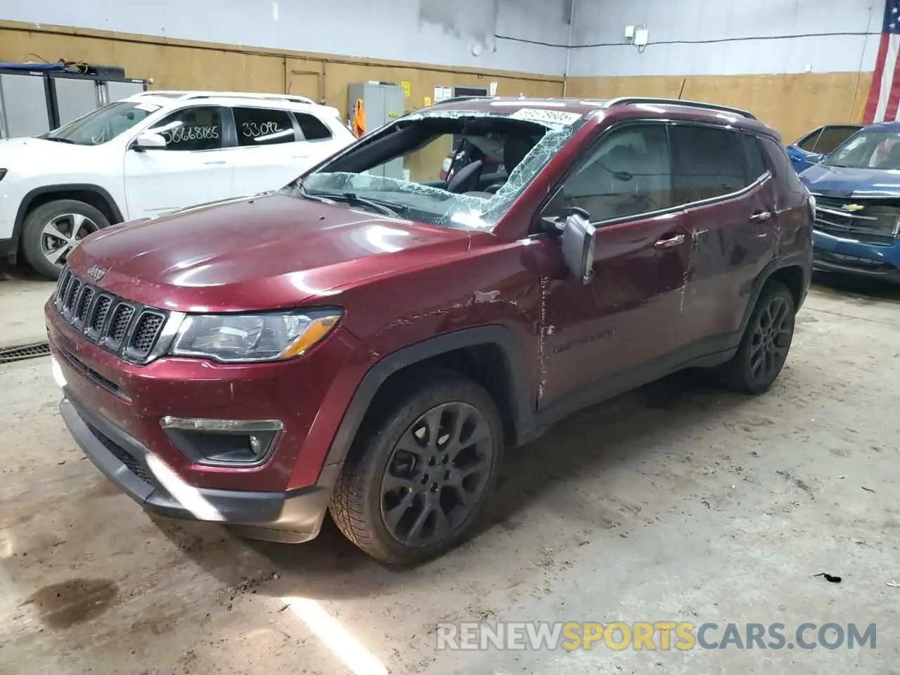 1 Photograph of a damaged car 3C4NJDEB2MT517099 JEEP COMPASS 2021