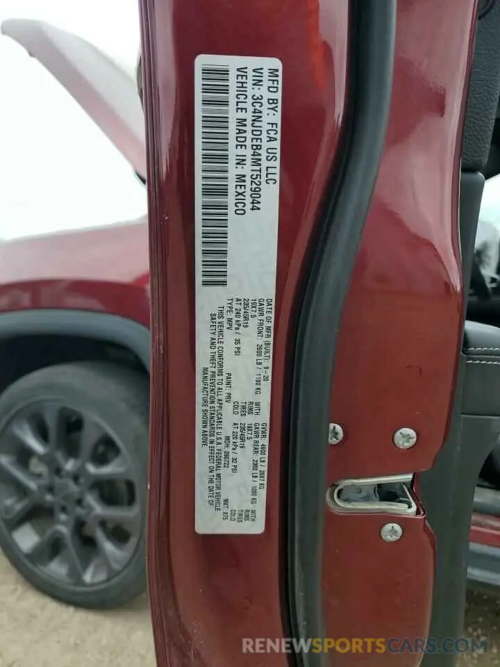 14 Фотография поврежденного автомобиля 3C4NJDEB4MT529044 JEEP COMPASS 2021