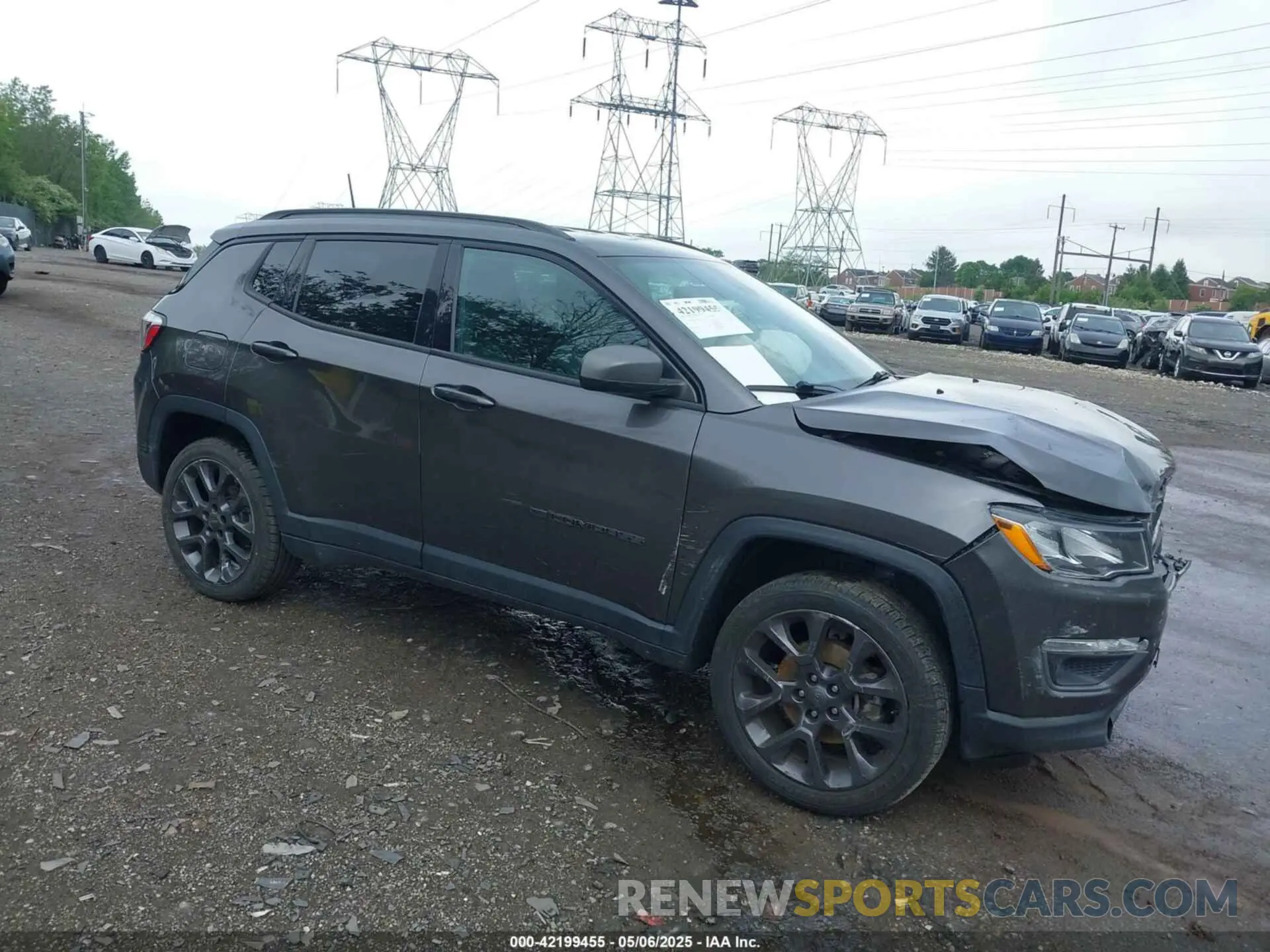 1 Photograph of a damaged car 3C4NJDEB8MT570616 JEEP COMPASS 2021