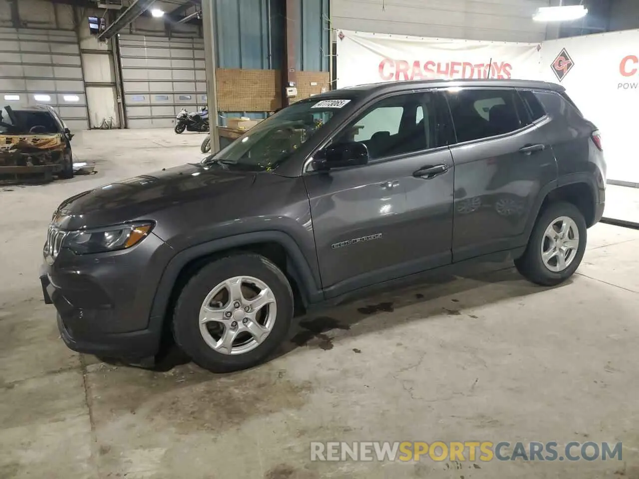 1 Photograph of a damaged car 3C4NJCAB1NT145580 JEEP COMPASS 2022