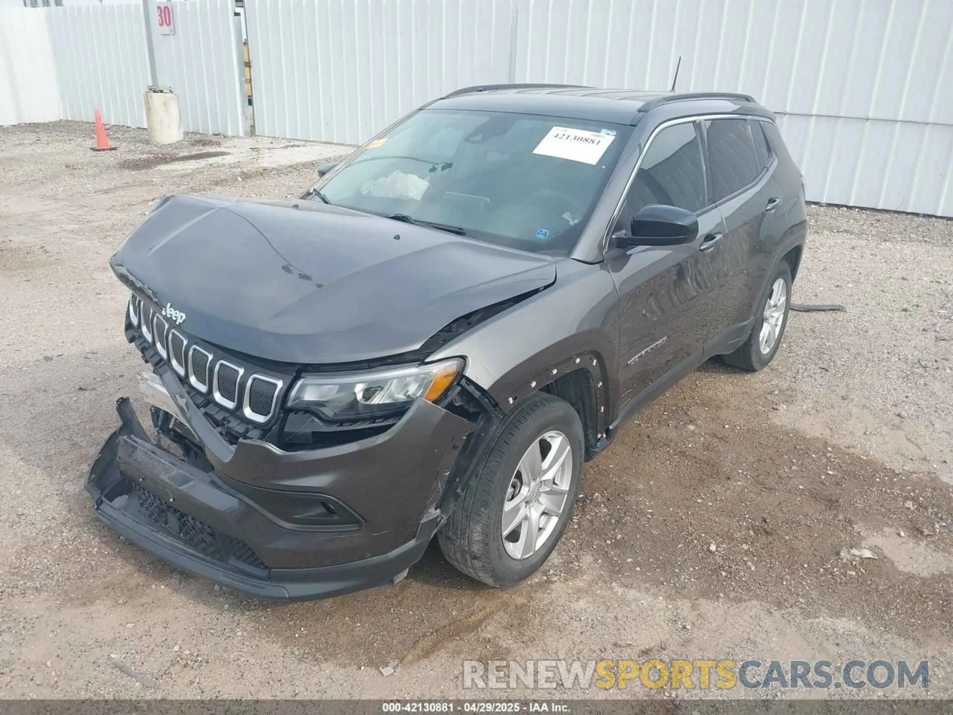 2 Photograph of a damaged car 3C4NJCBB5NT149470 JEEP COMPASS 2022